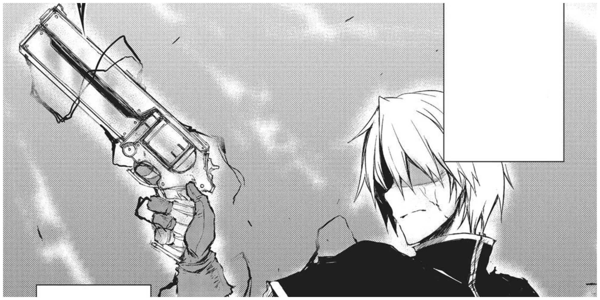 Arifureta: From Commonplace to World's Strongest manga hajime with his revolver