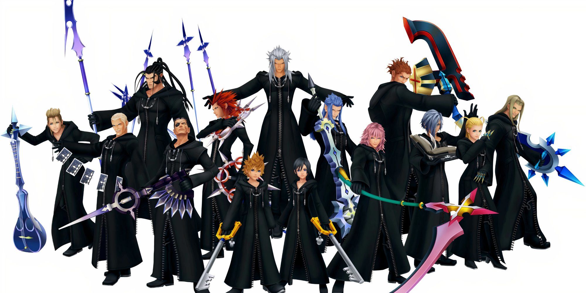 CG artwork featuring Organization 13 in Kingdom Hearts 358:2 Days