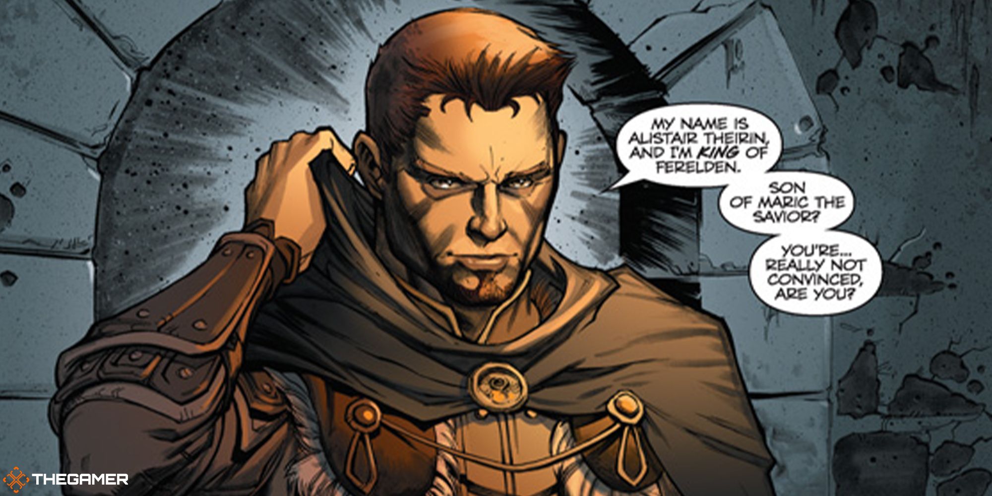 Dragon Age - Alistair as the king in the comics