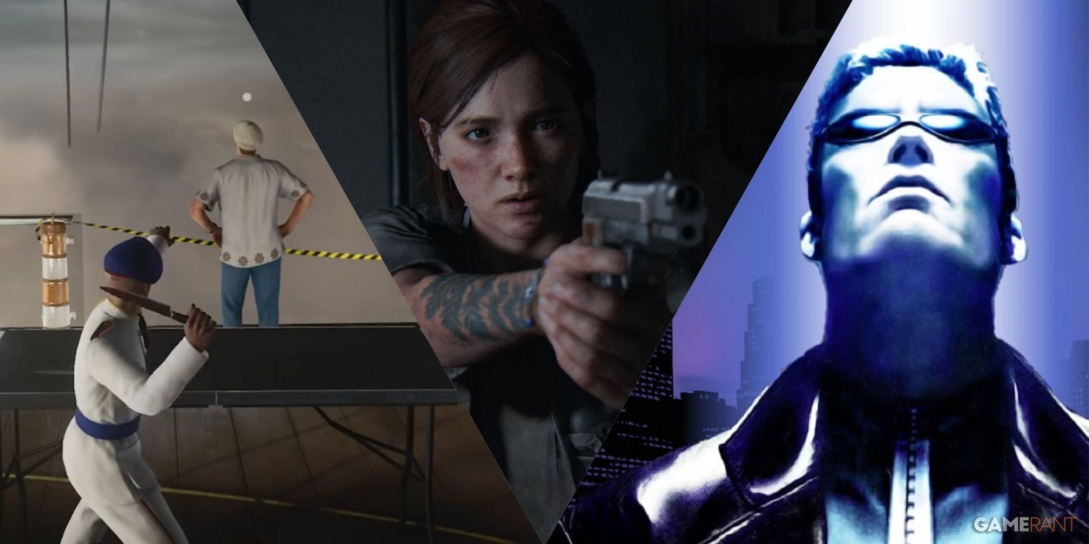 Agent 47 in Hitman 3, Ellie in The Last of Us Part 2 and JC Denton in Deus Ex