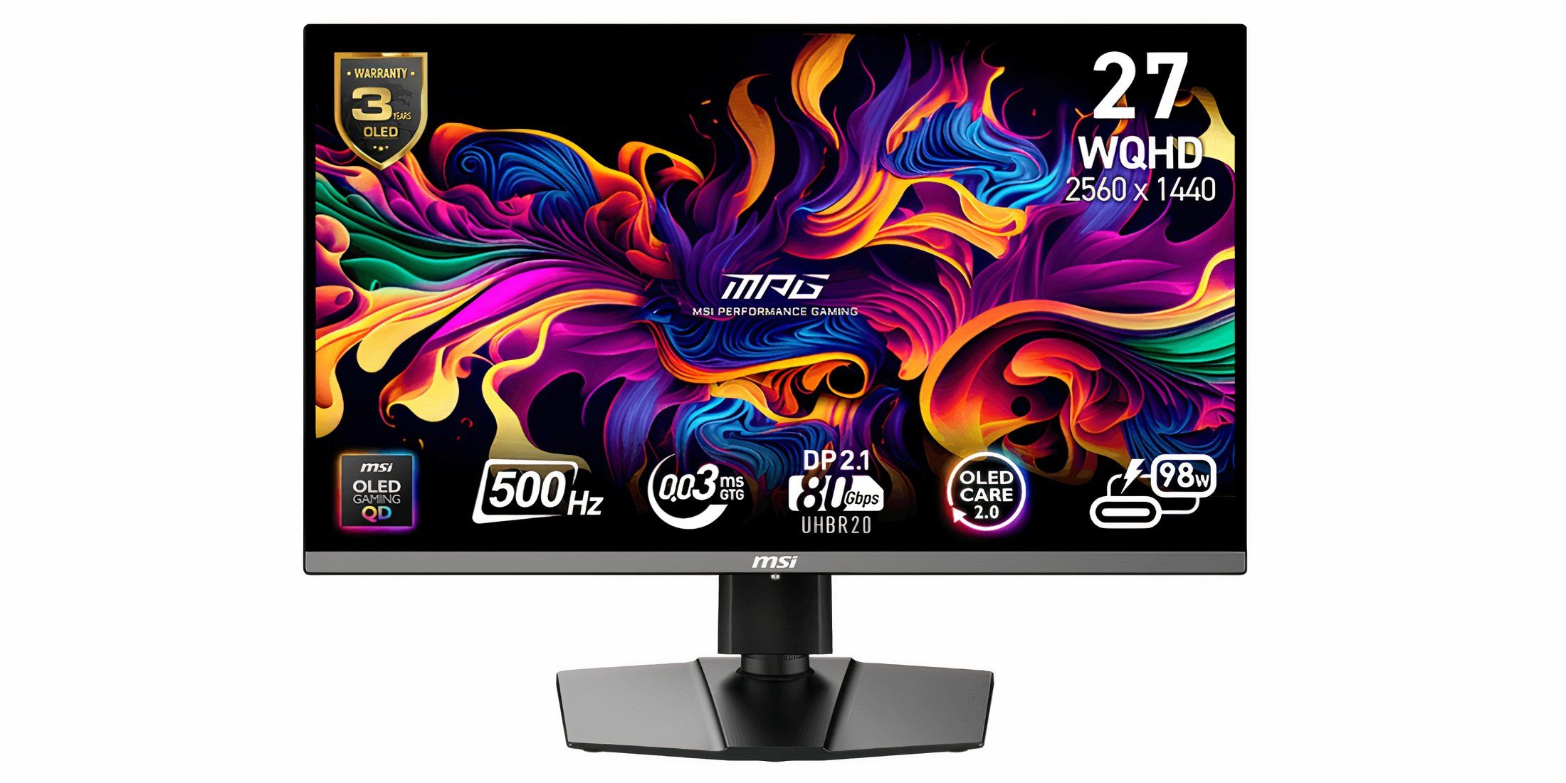 MPG 272QR QD-OLED X50 gaming monitor