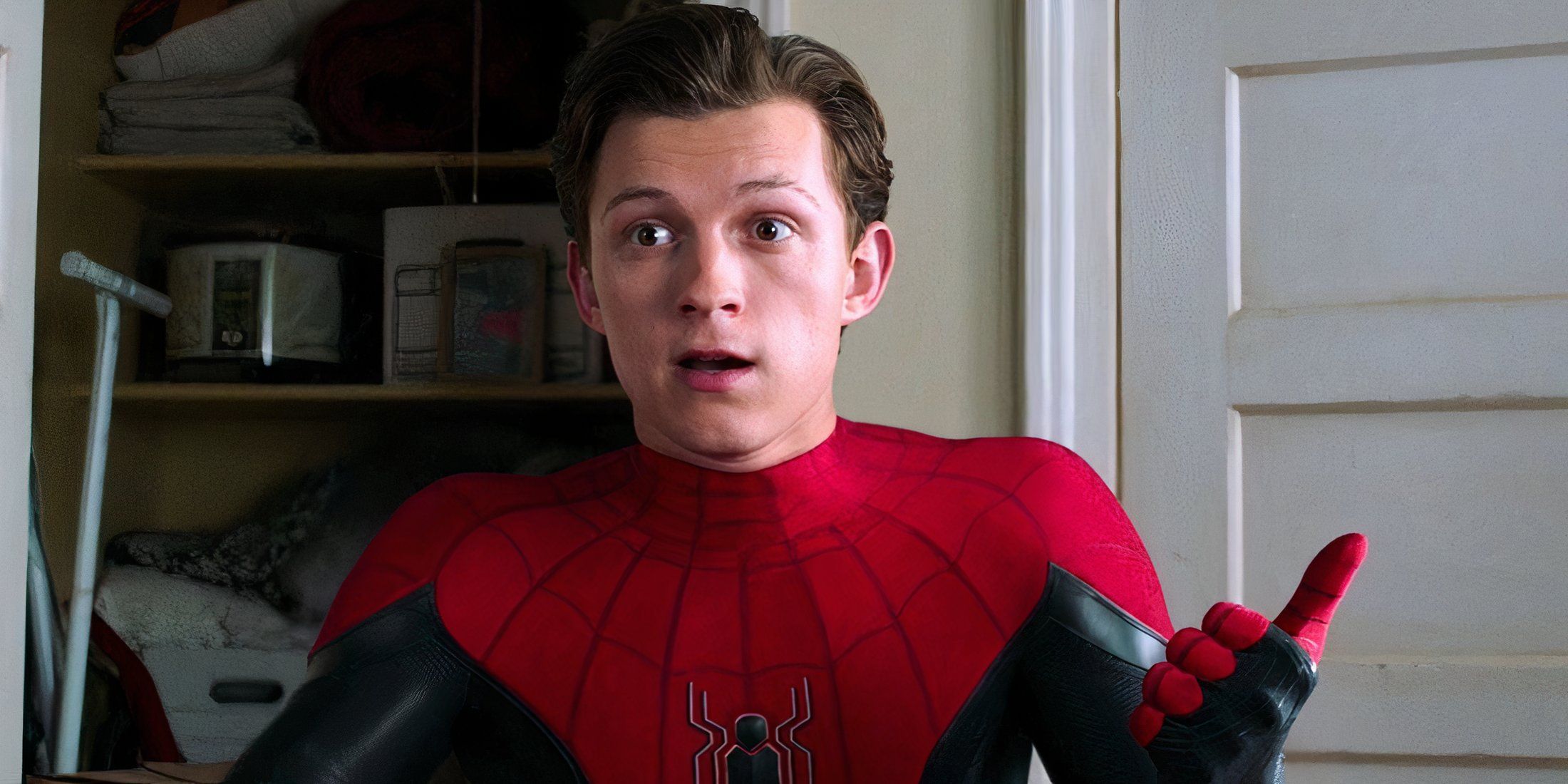 Tom Holland surprised as Spider-Man 