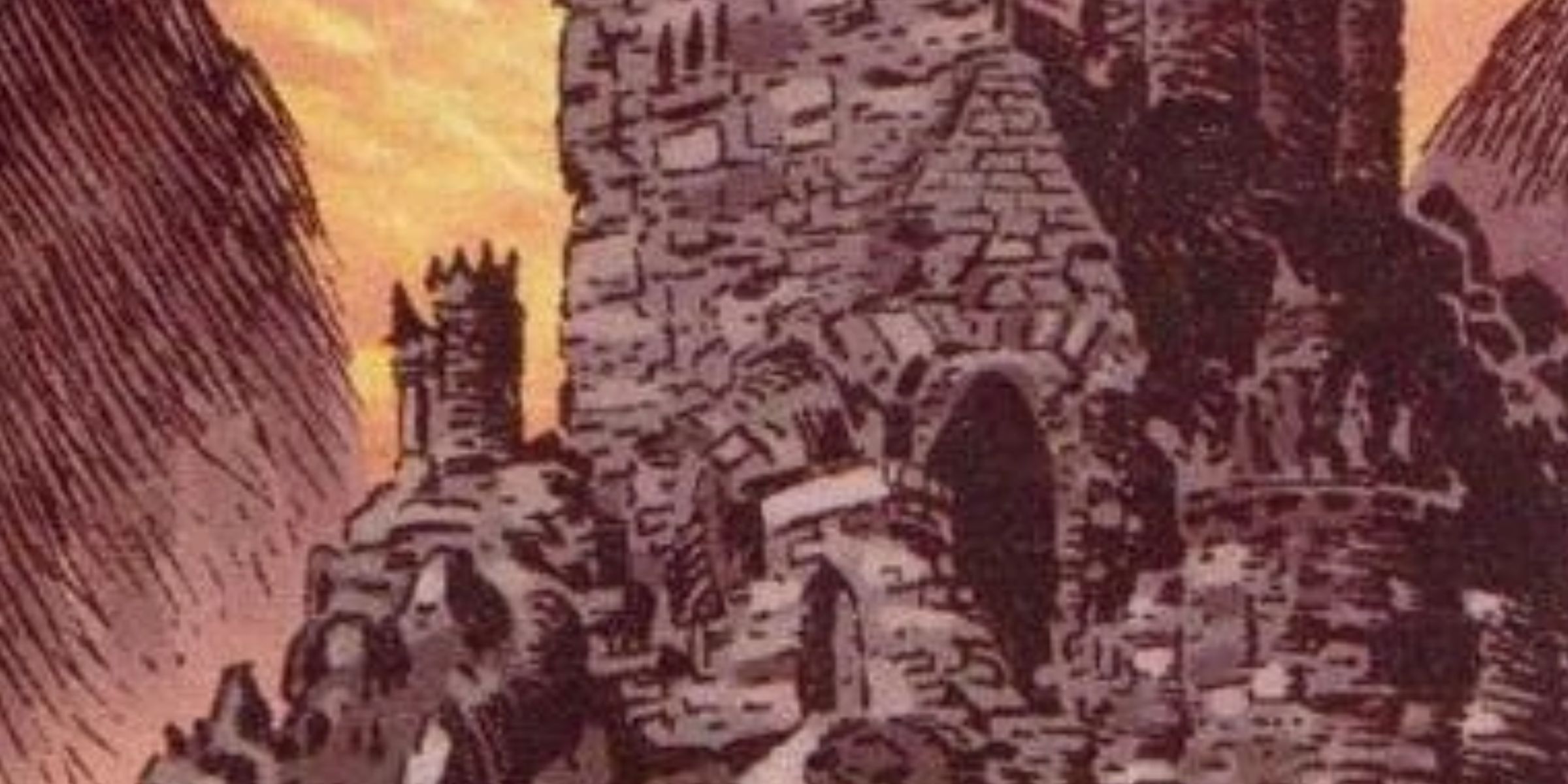 Castle Dracula Illustration From Marvel's Tomb Of Dracula Issue 4 Comic