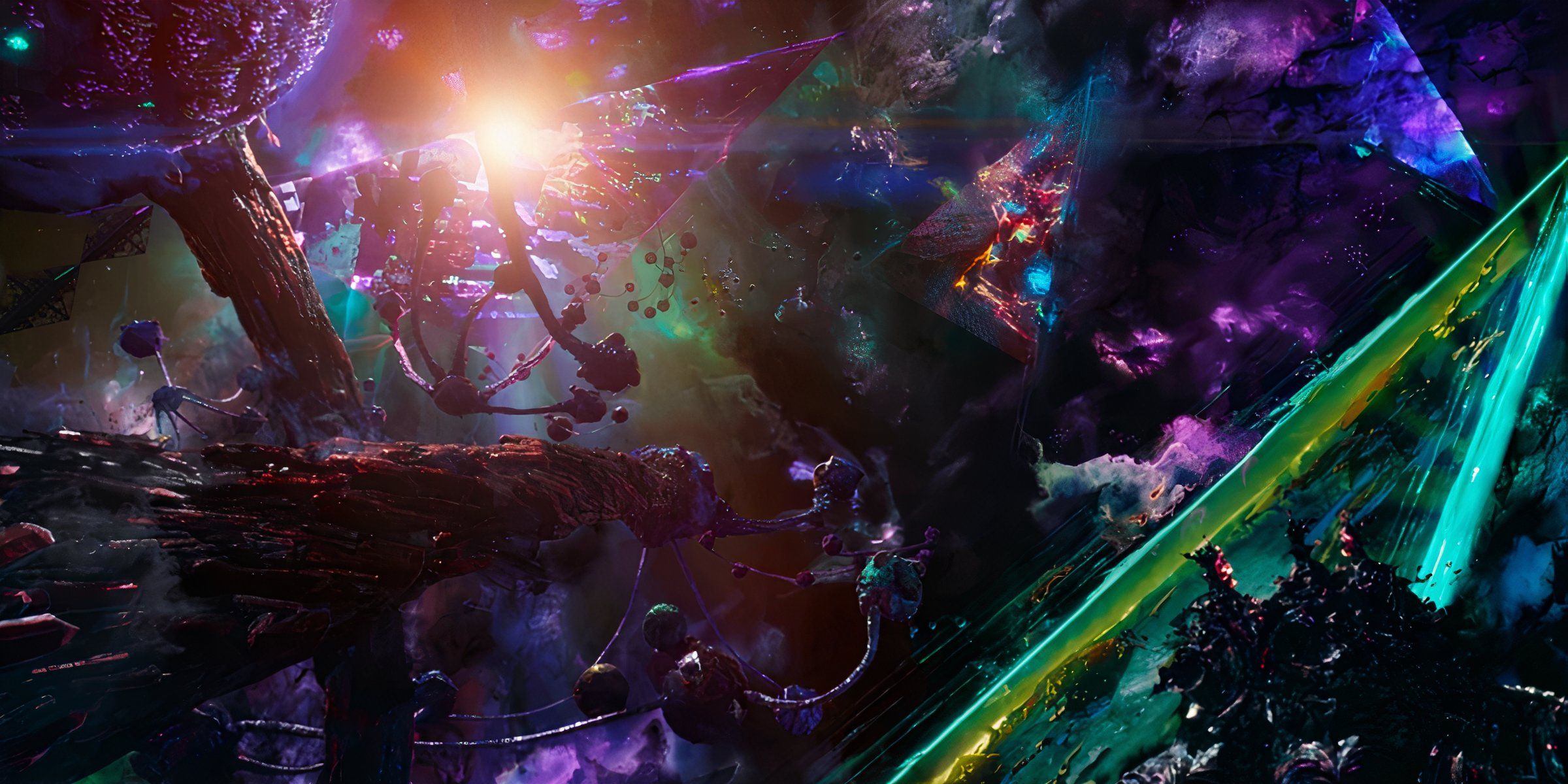 A Strange Abstract Space Which Is Known As The Dark Dimension In Marvel's Doctor Strange Movie