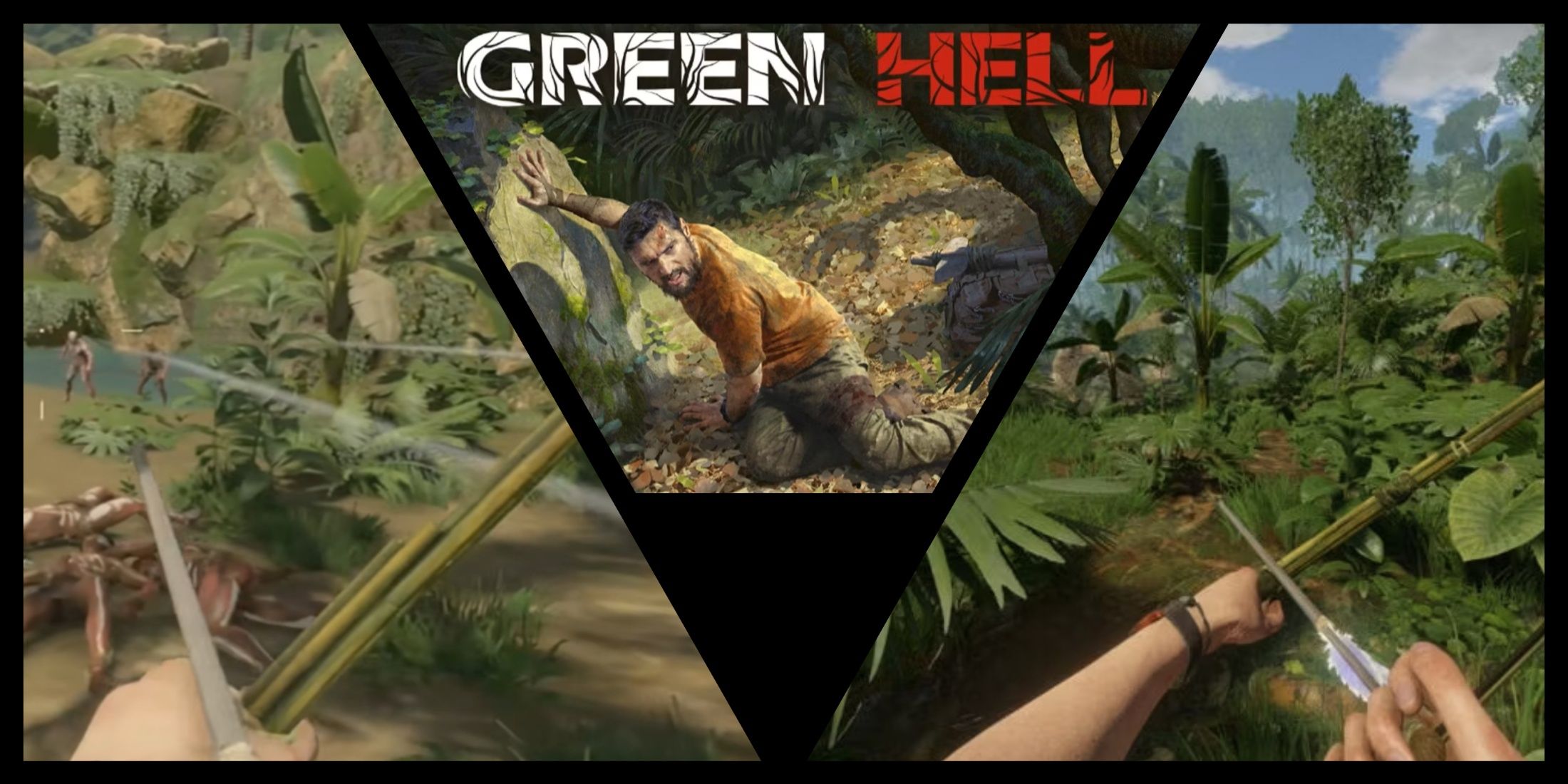 Green Hell logo with bows