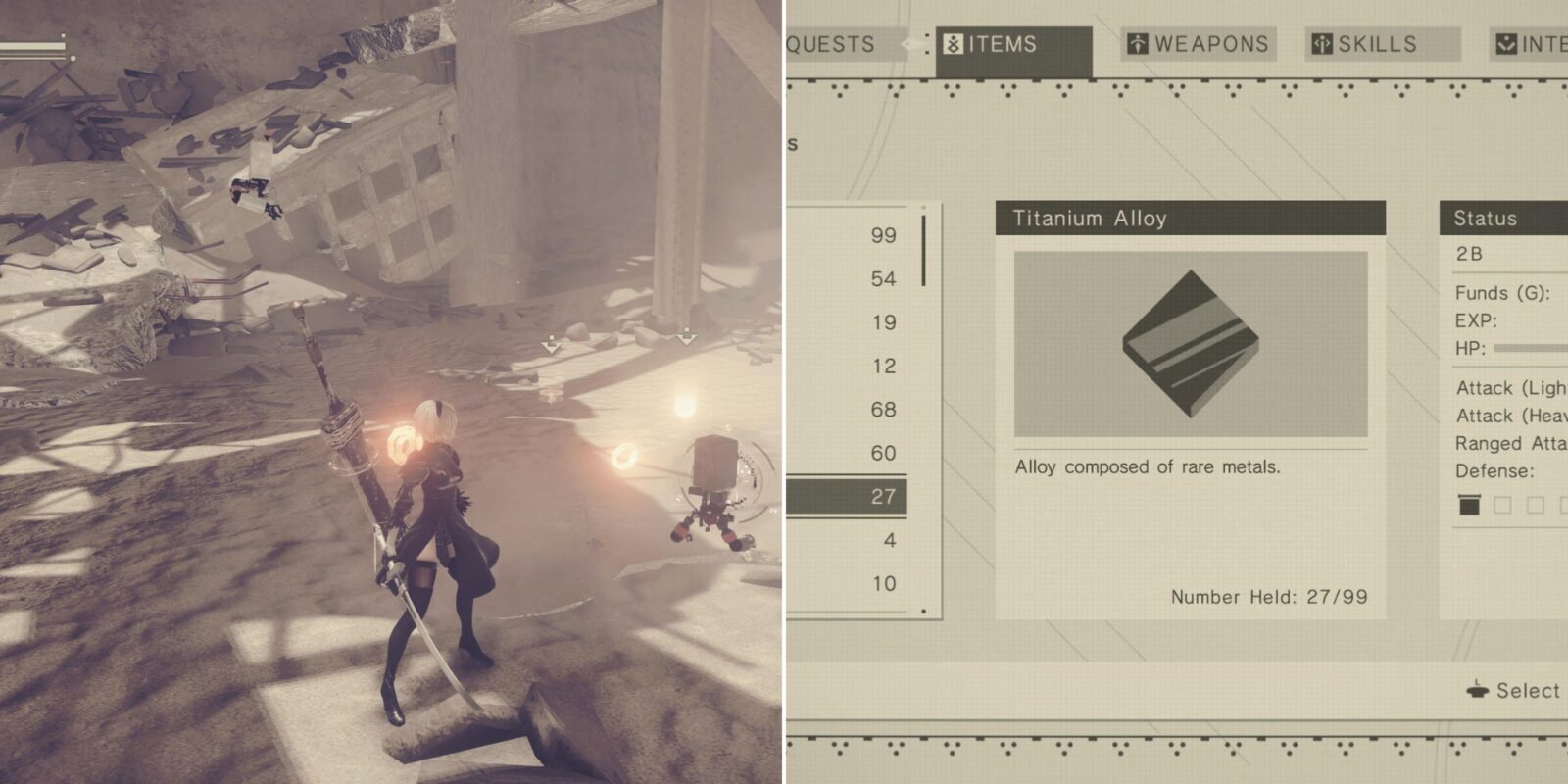 How To Farm Titanium Alloy In NieR: Automata