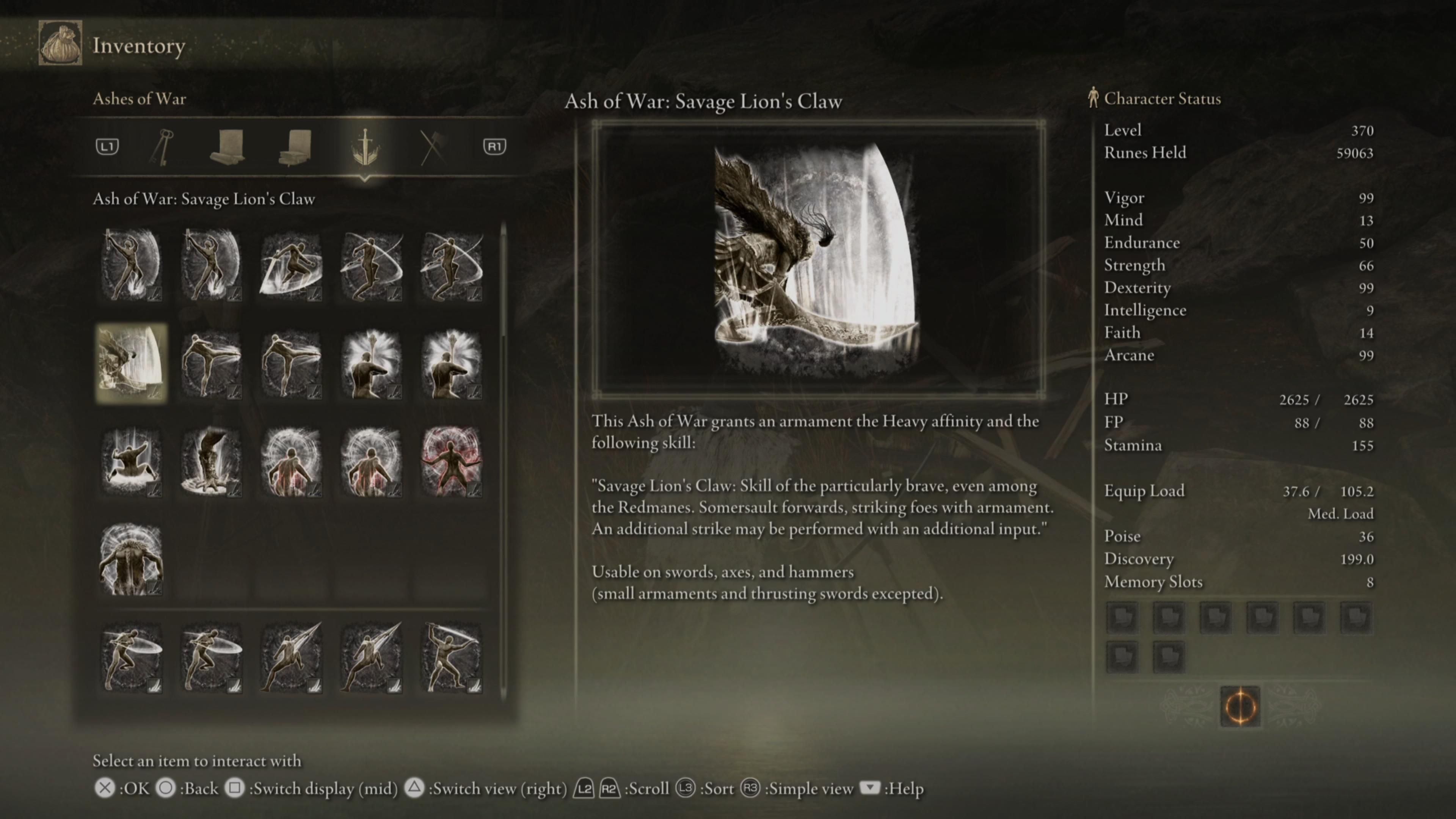 Ash of War: Savage Lion's Claw Information in Shadow of the Erdtree