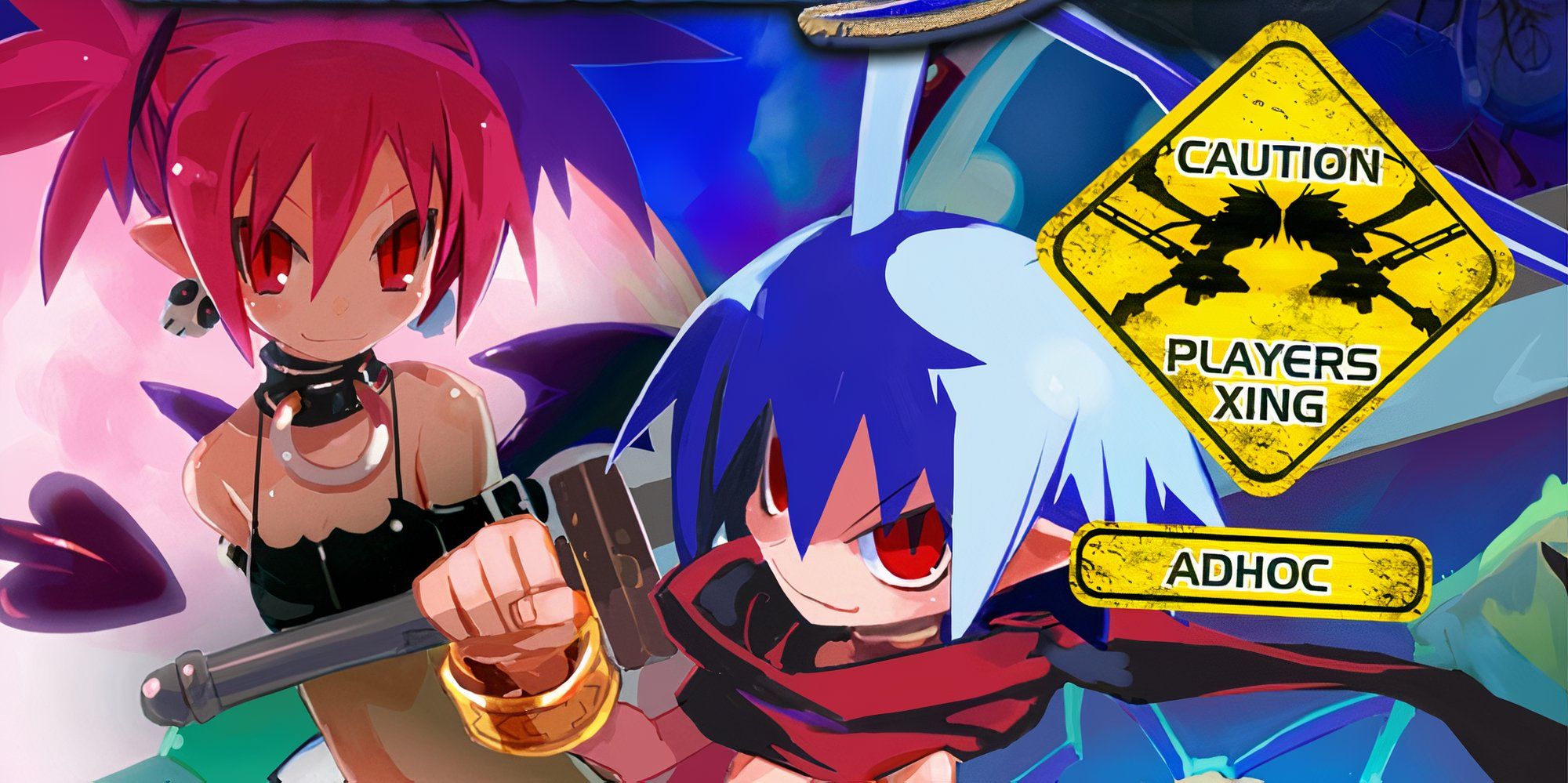 Promo art featuring Etna and Laharl in Disgaea Afternoon Of Darkness