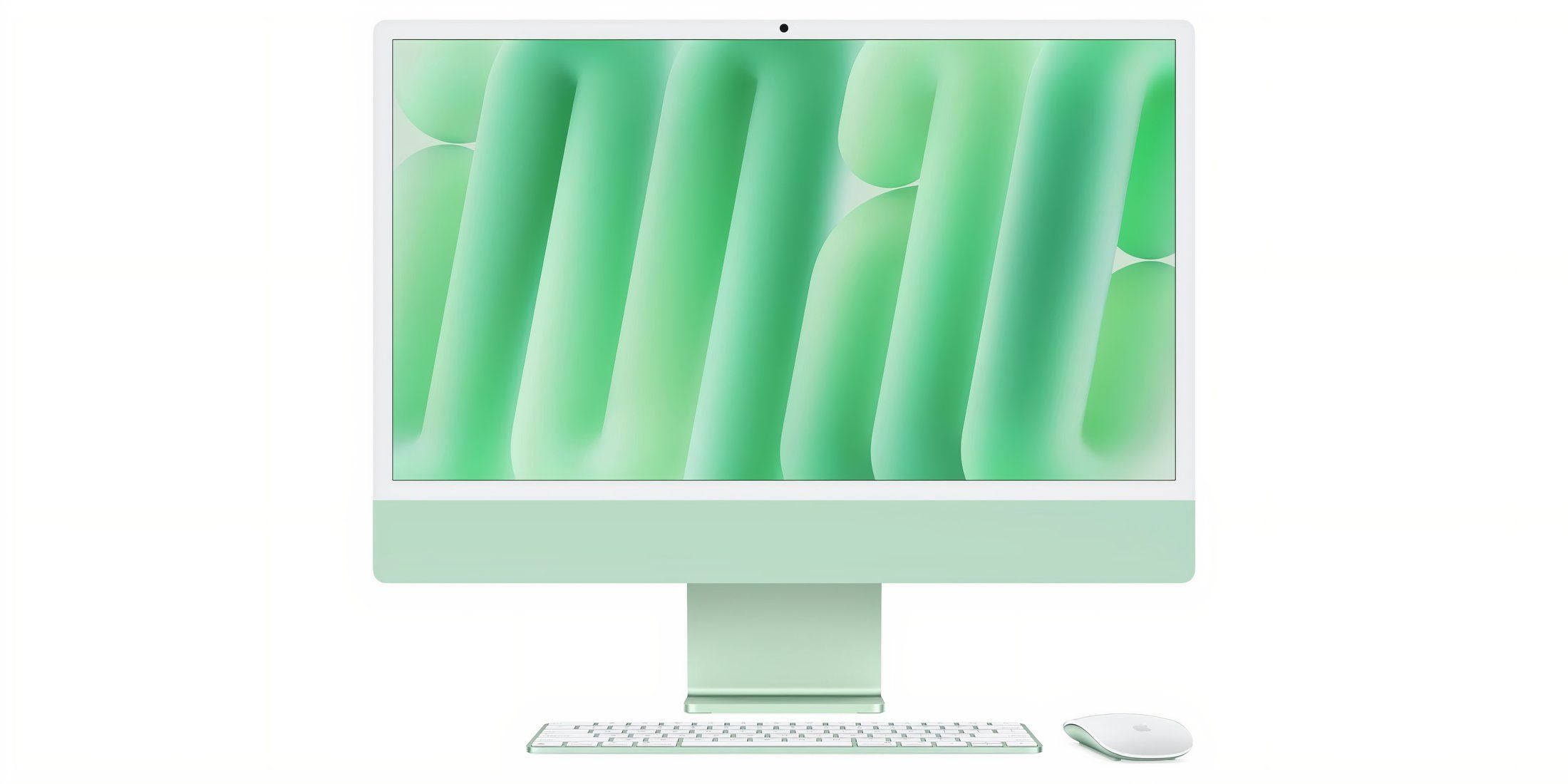 Image of an iMac on a white background. 