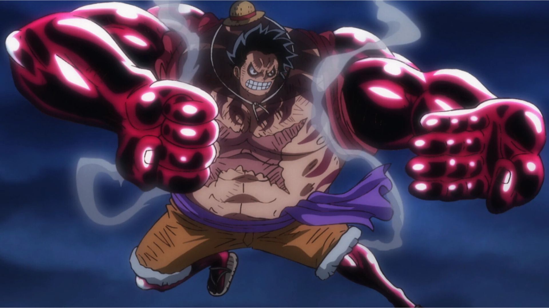 Gear 4 Boundman Luffy in One Piece.