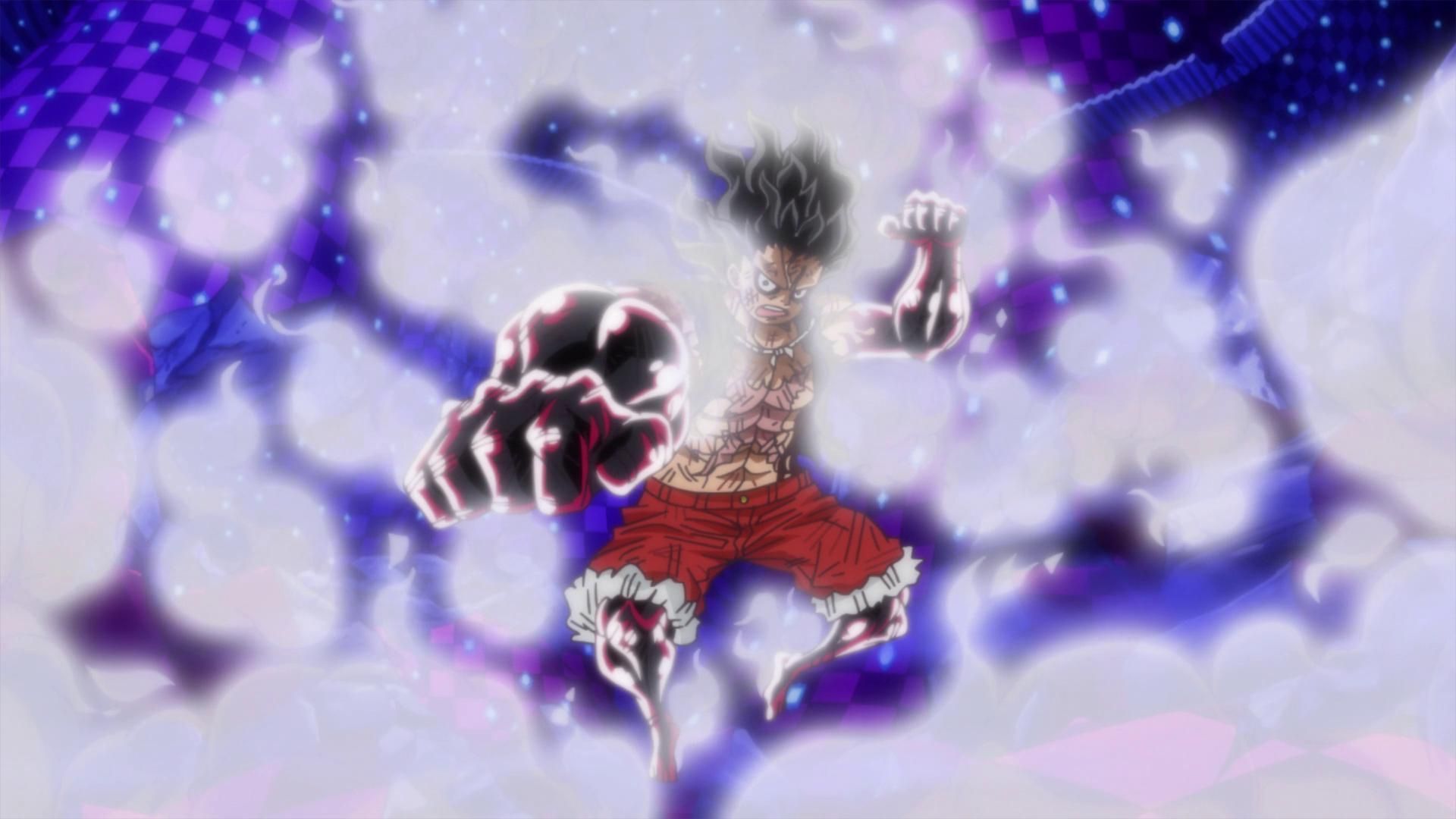 Gear 4 Snakeman Luffy in One Piece.