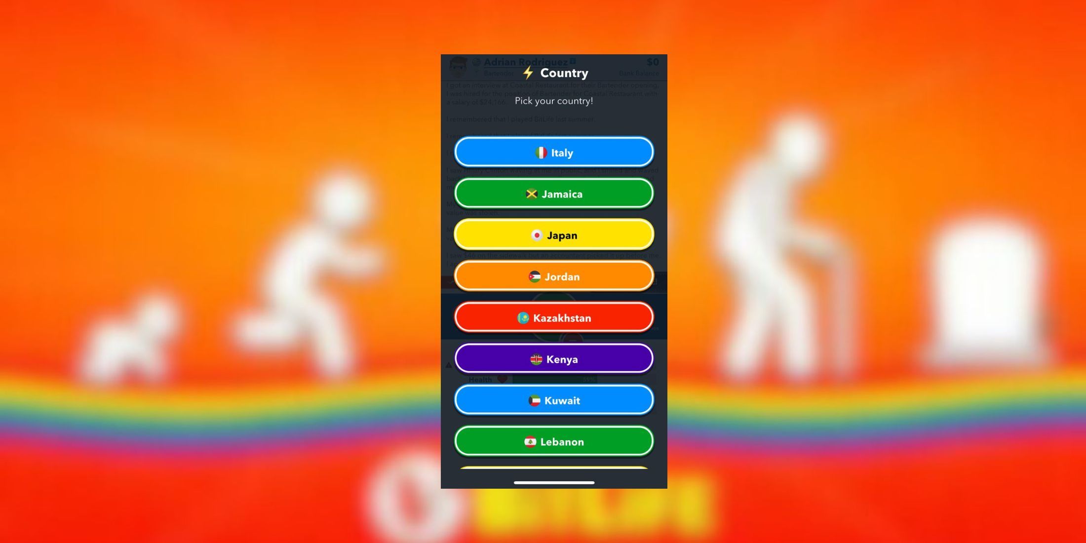 how to be born a male in italy bitlife