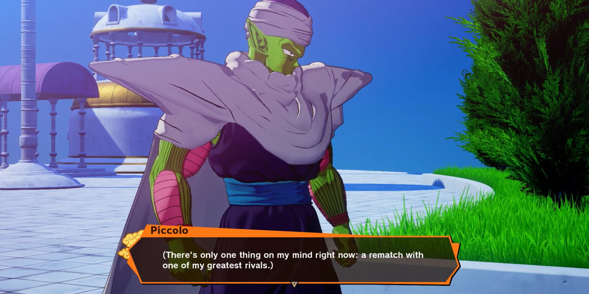 Dragon Ball Z Kakarot Screenshot Of Piccolo Thinking About His Rival