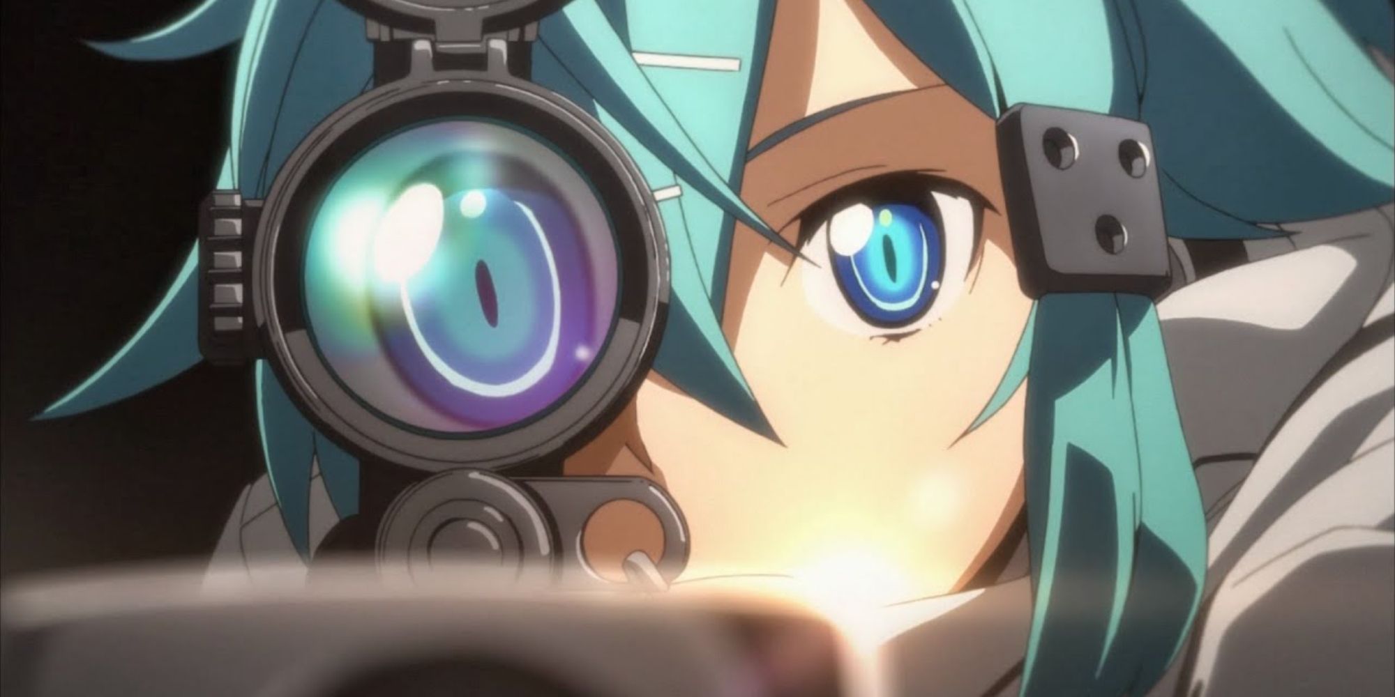 sinon firing a sniper