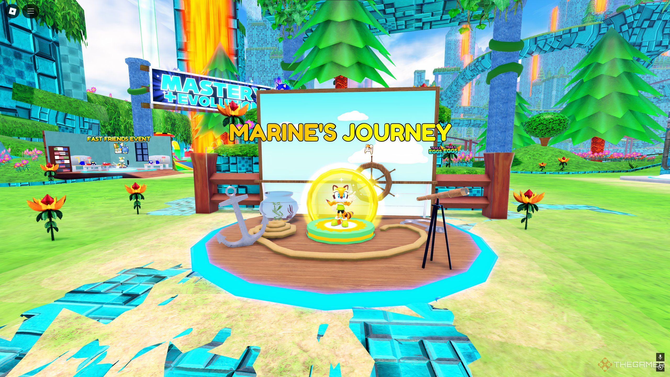 The Marnie's Journey Event in Hill Top Zone, in Roblox: Sonic Speed Simulator.