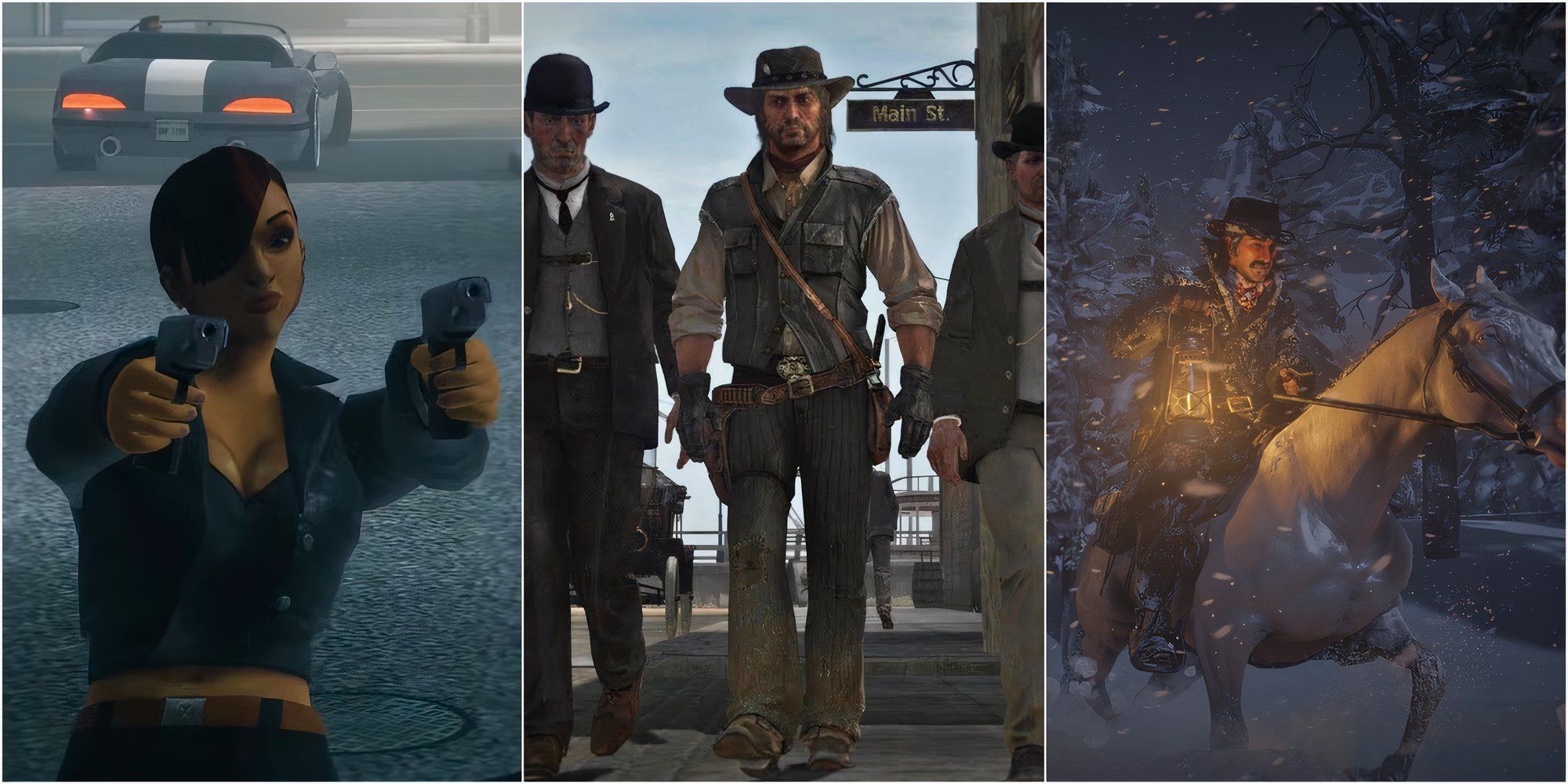 GTA 3, Red Dead Redemption, Red Dead Redemption 2