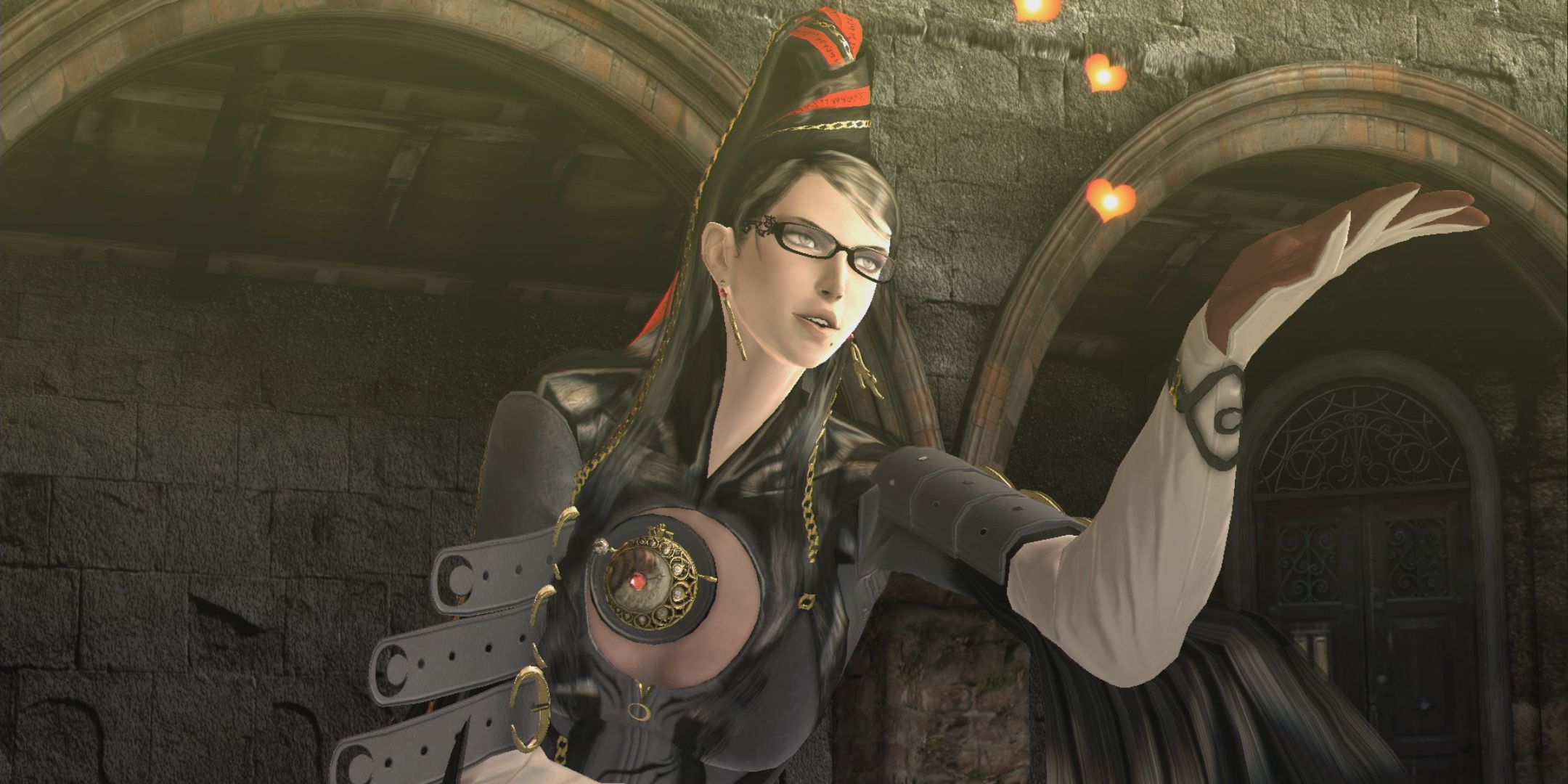 Bayonetta From Original Game Blowing Kisses.