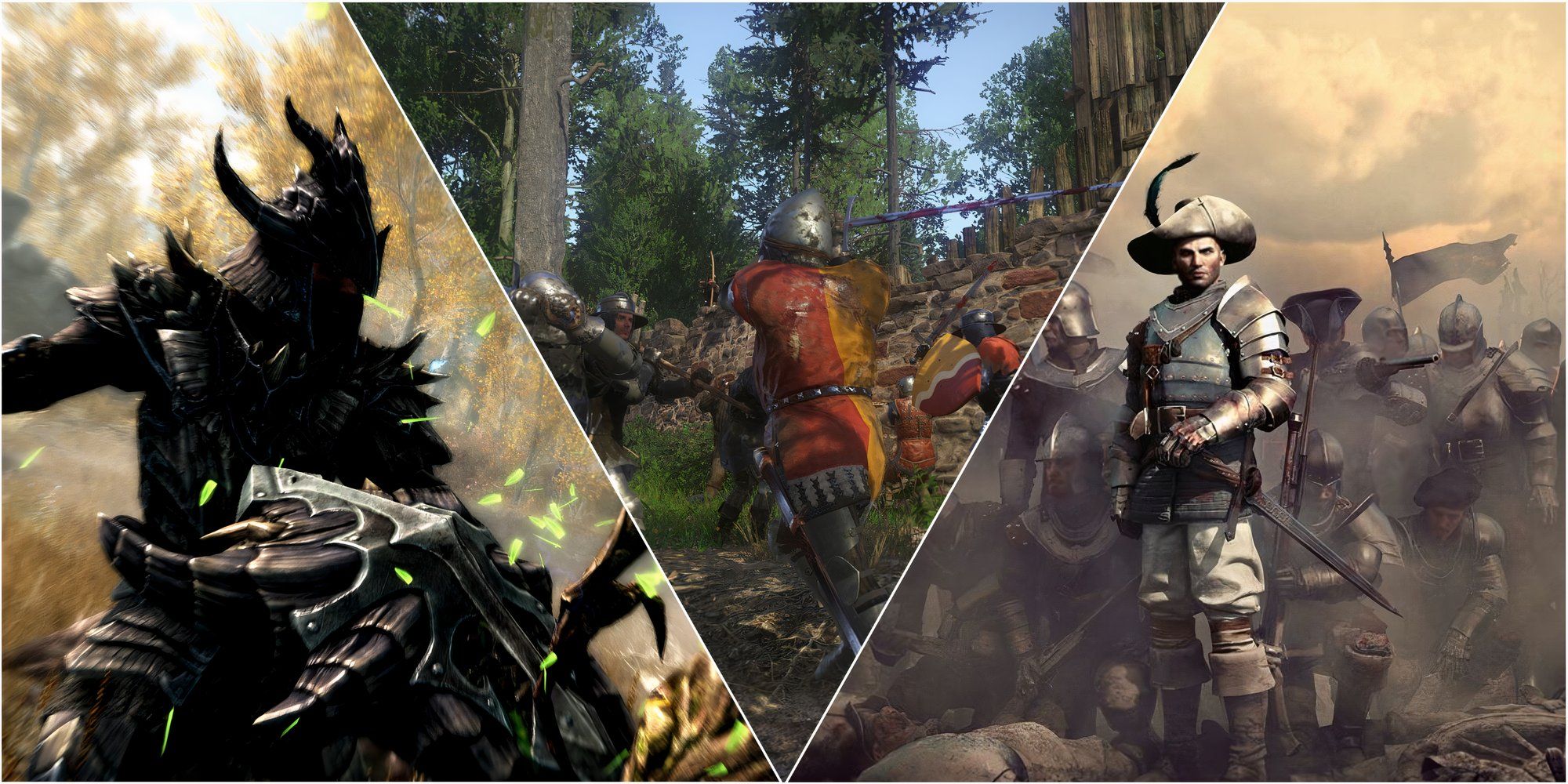 Open World games featuring Warring Kingdoms Skyrim, Kingdom Come Deliverance, Greedfall