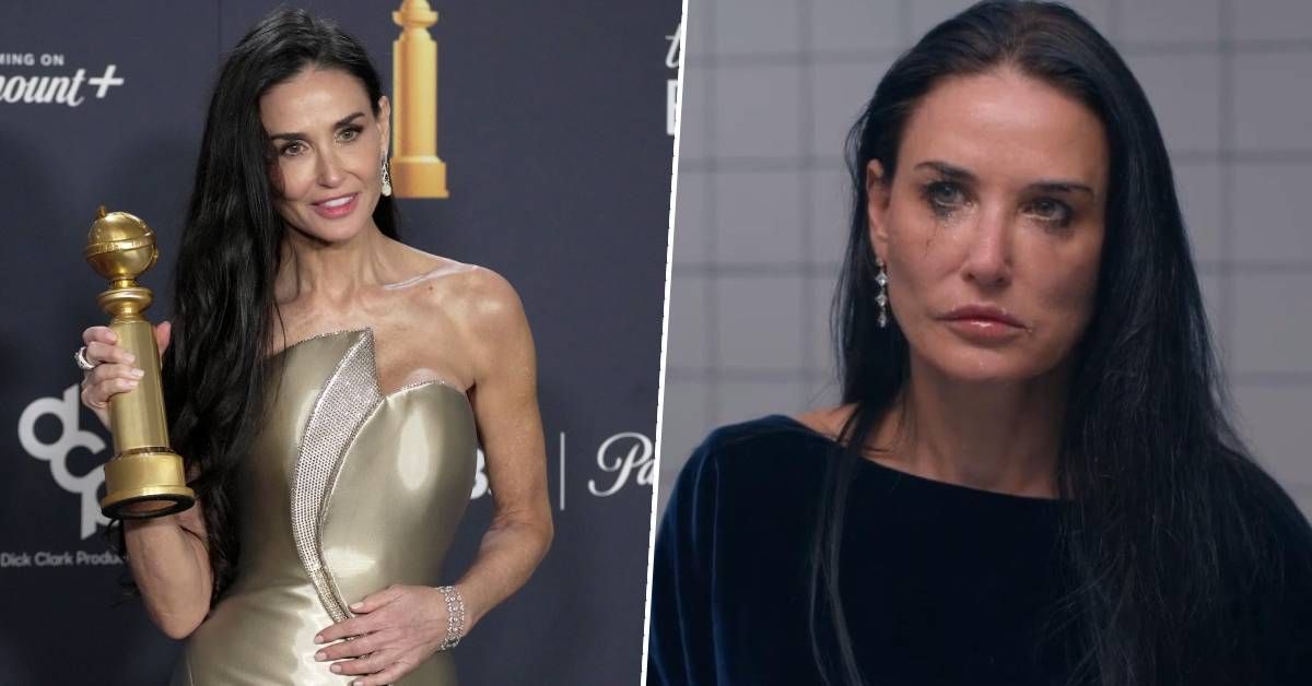 The Substance star Demi Moore reflects on a producer calling her a "popcorn actress" as she wins her first award in 45-year career at the Golden Globes: "I thought maybe this was it"