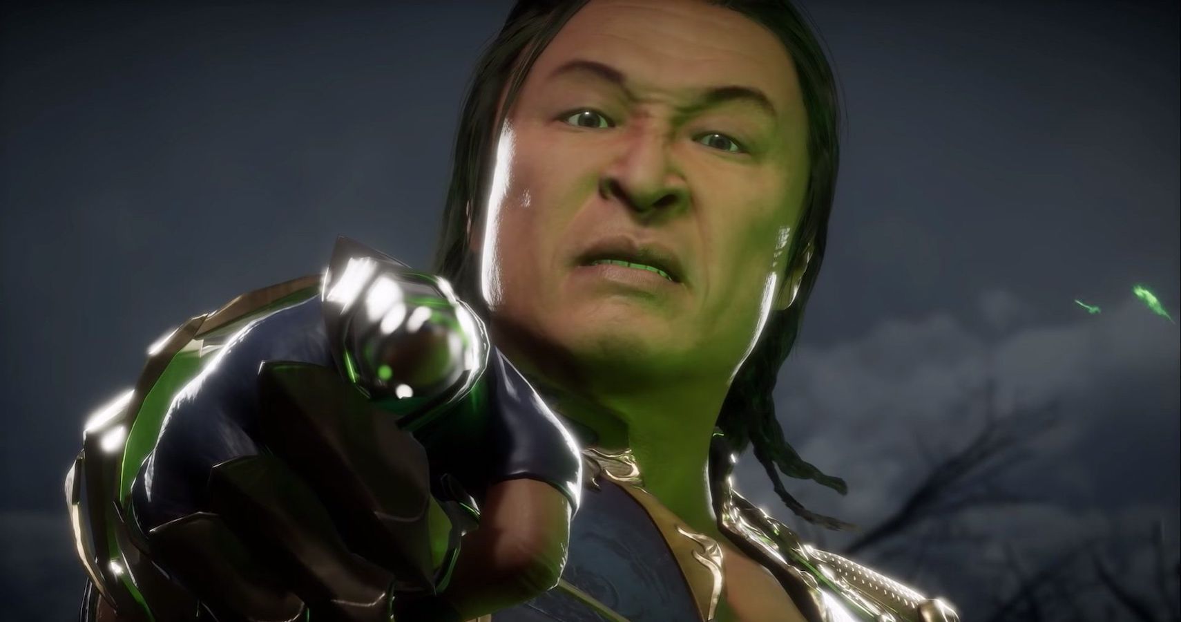 Mortal Kombat 11 shang tsung pointing at the camera