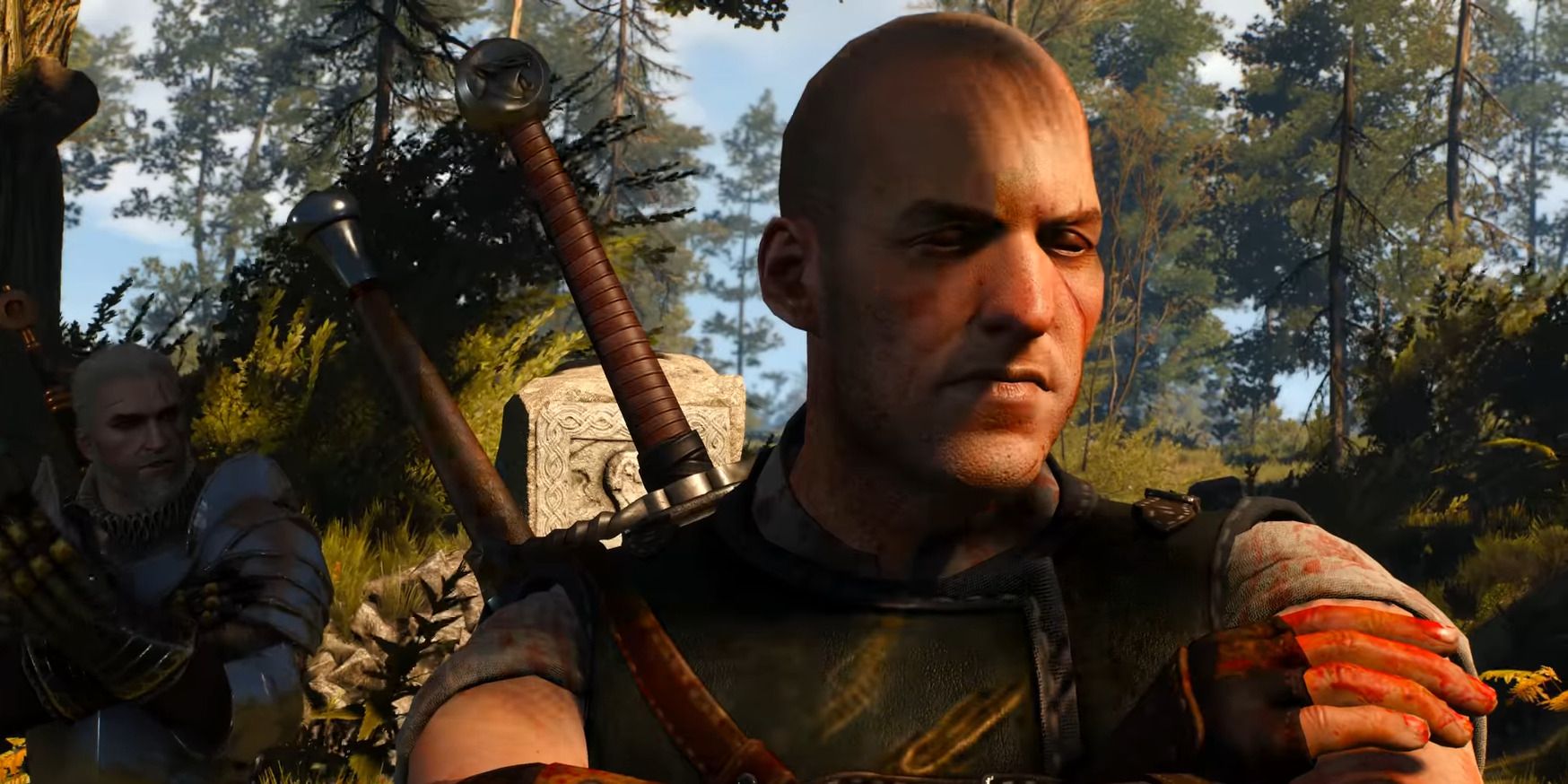 Gaetan talking with Geralt in The Witcher 3.