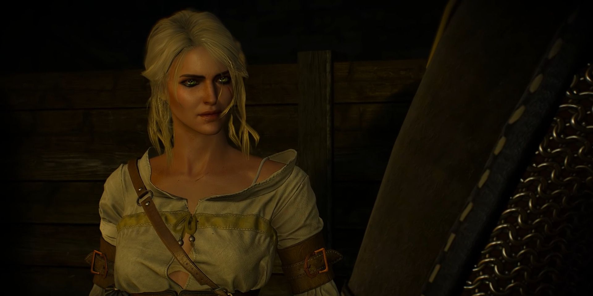 Ciri talking with Geralt in The Witcher 3.