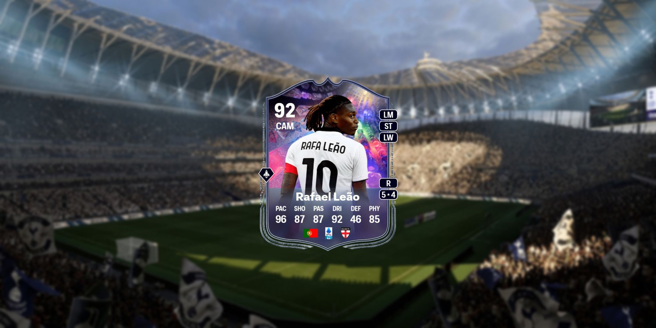 Rafael Leao's card in EA Sports FC 25.