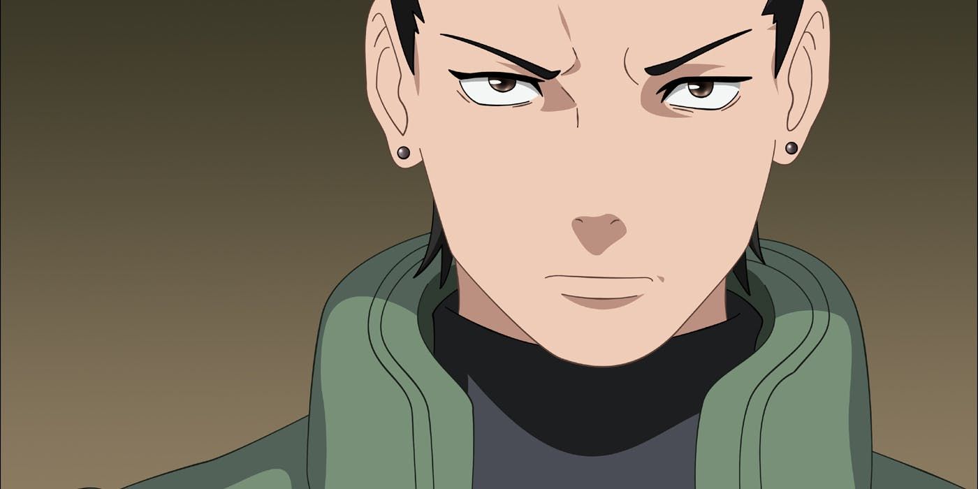 Shikamaru looking angry in Naruto.