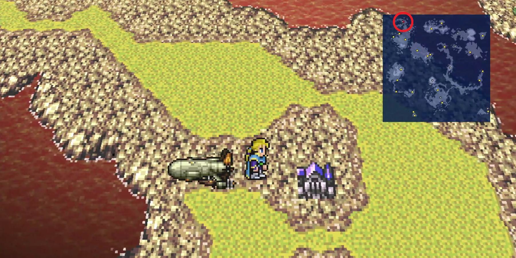 Edgar finds the Dragon's Neck Coliseum in Final Fantasy 6