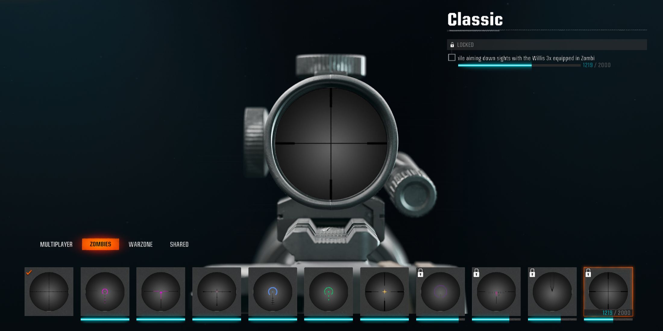 Black Ops 6 Classic Reticle