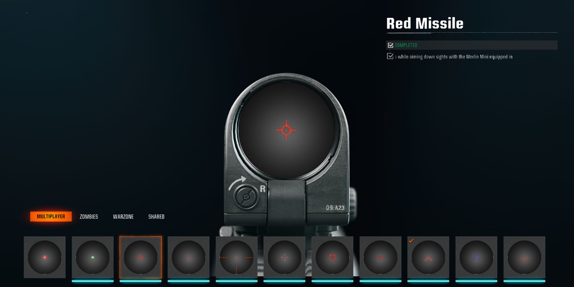 Black Ops 6 Red Missile Reticle