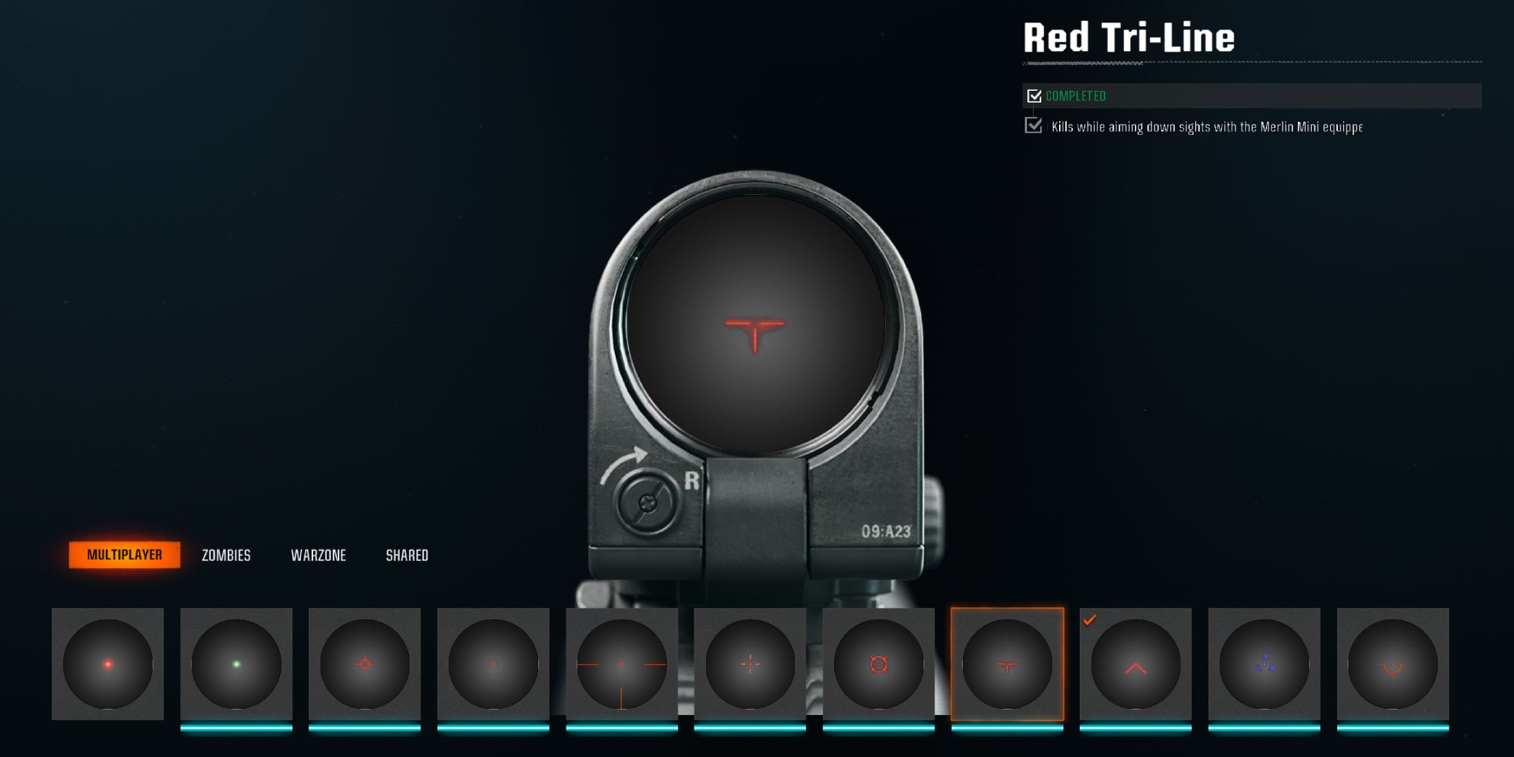 Black Ops 6 Red Tri-Line Reticle