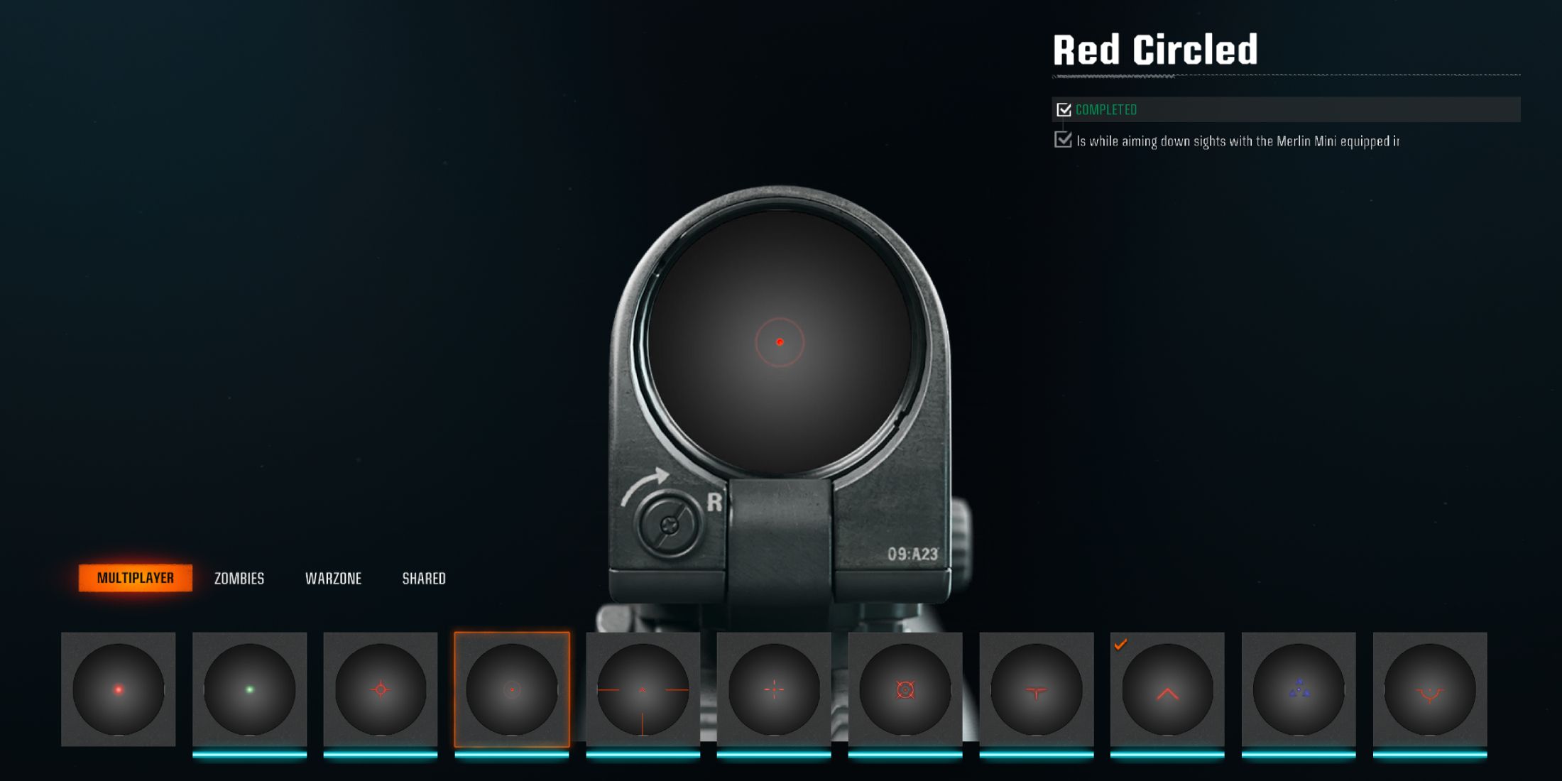 Black Ops 6 Red Circled Reticle