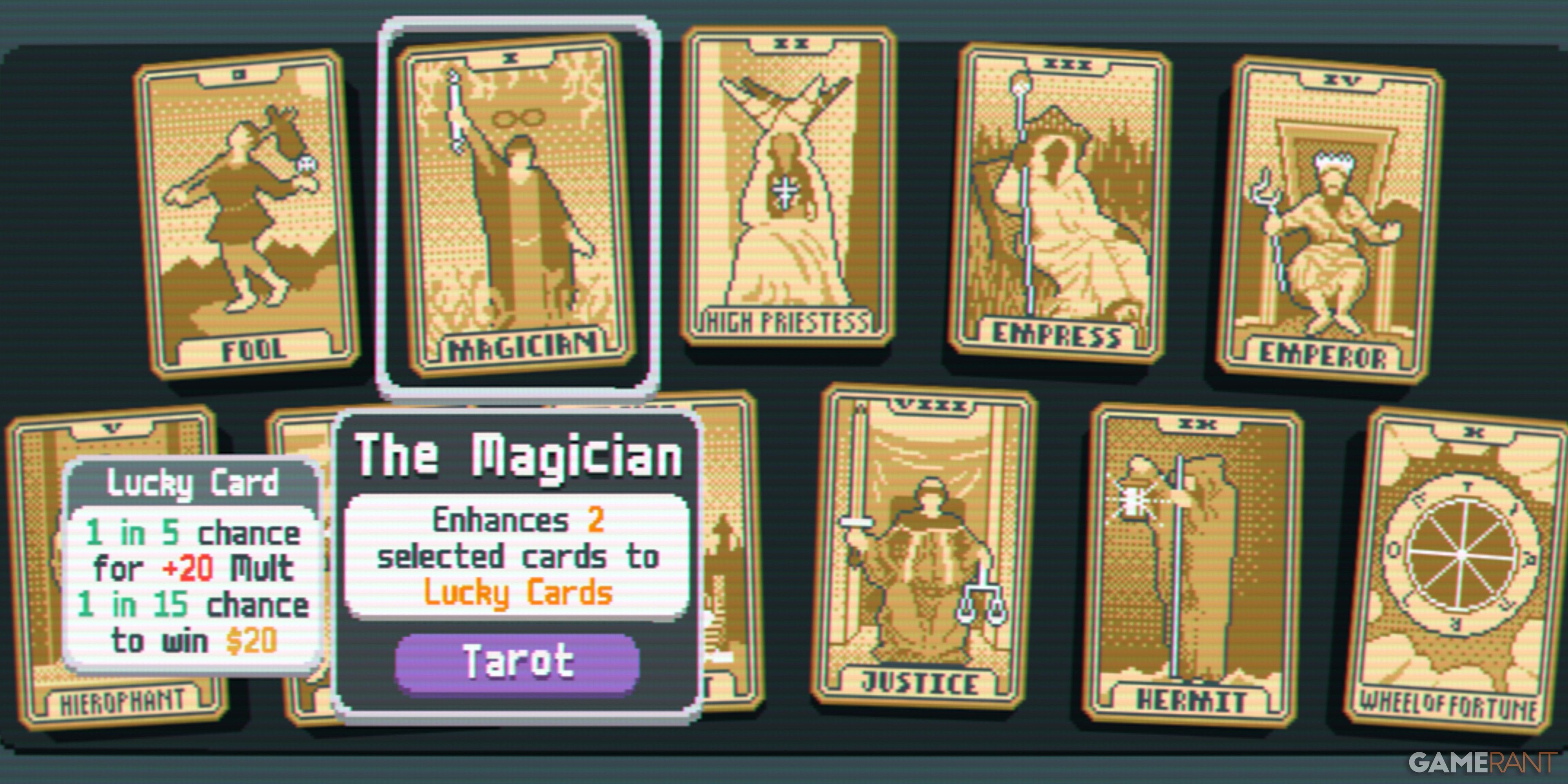 Balatro The Magician Tarot