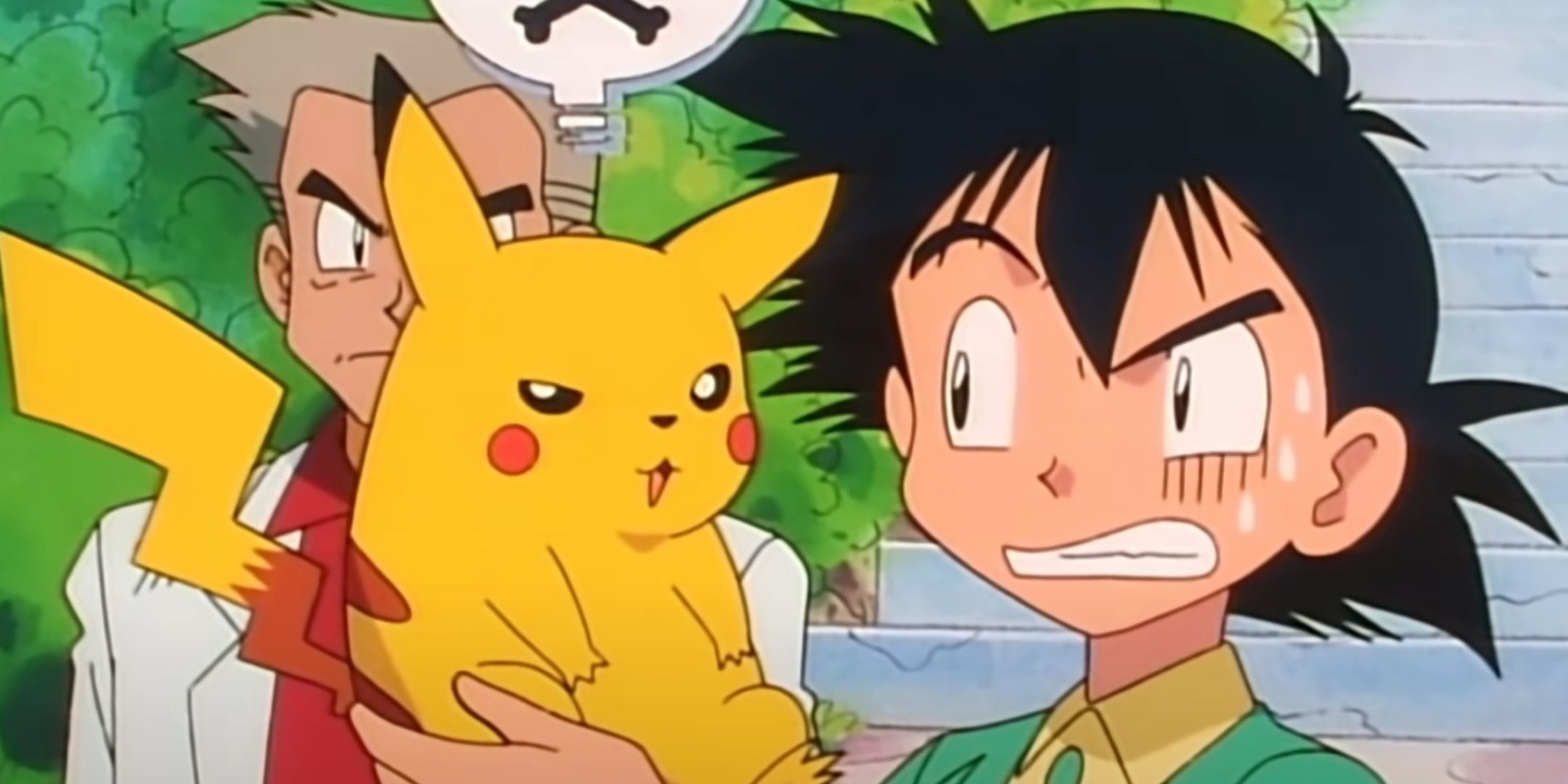 Angry Pikachu from the Pokemon Anime.