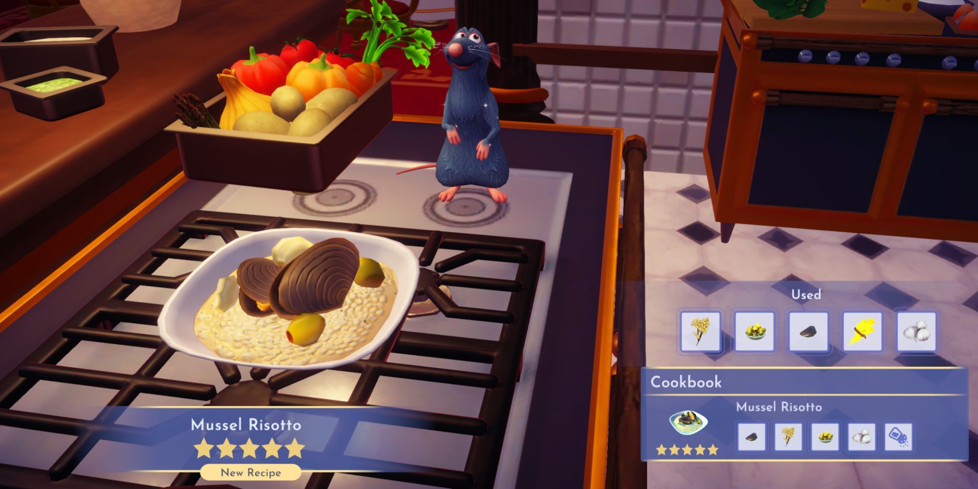 Mussel Risotto Recipe in Disney Dreamlight Valley'