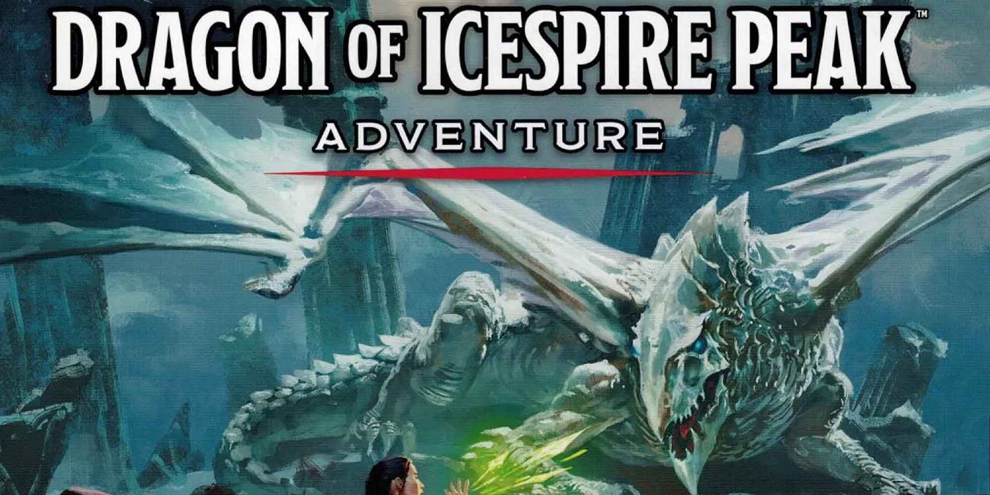 The cover of Dragon of Icespire Peak D&D campaign book by Grzegorz Rutkowski