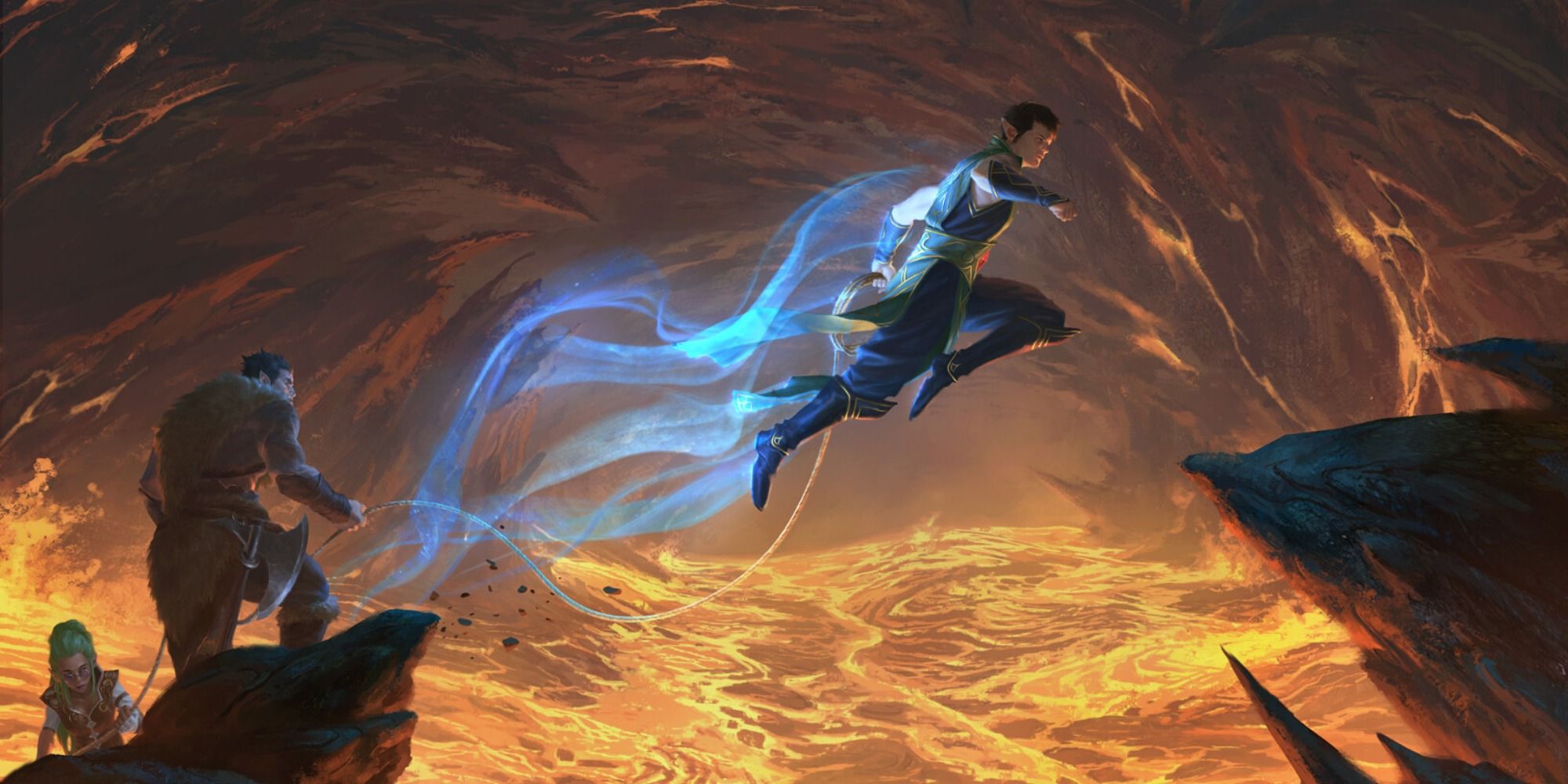 DUngeons & Dragons image showing a character flying.