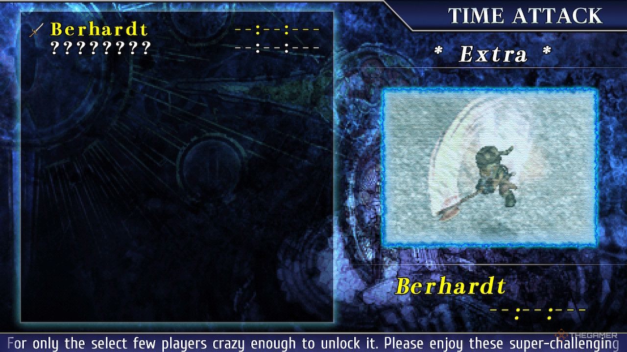 The berhardt boss in ys memoire the oath in felghana in the time attack mode.