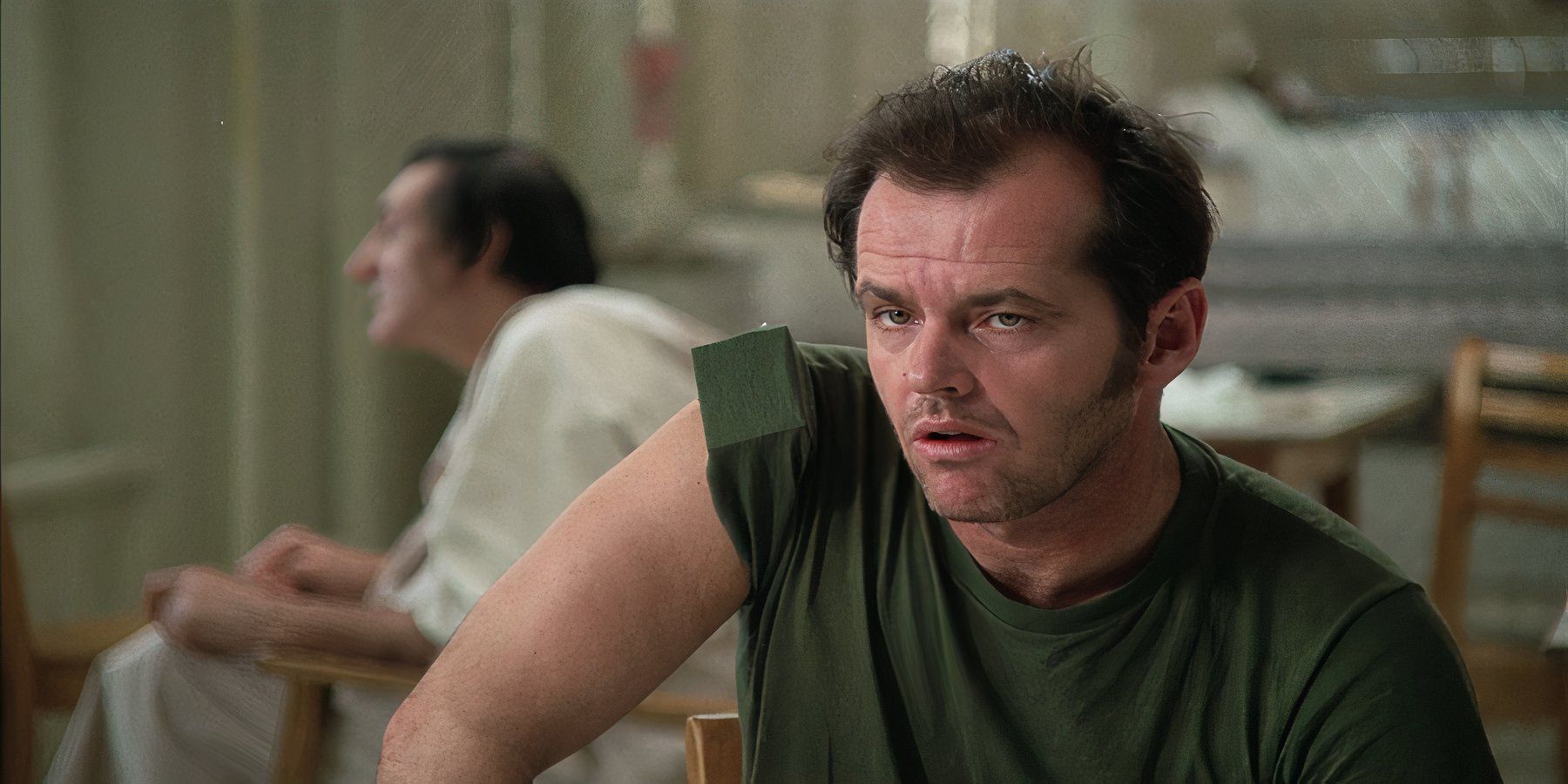 Jack Nicholson in a Psychiatric Hospital in One Flew Over the Cuckoo's Nest