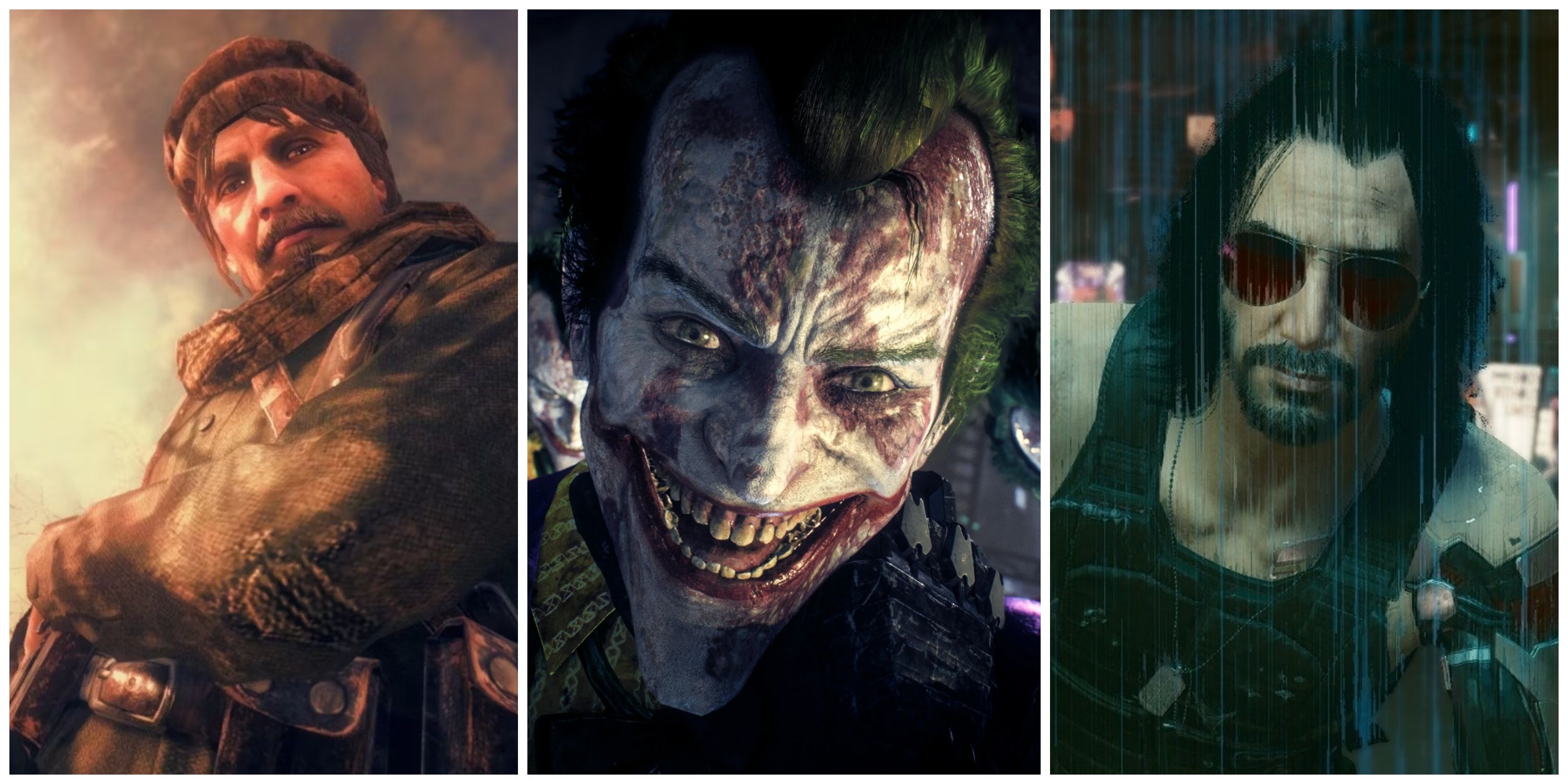 viktor reznov, the joker, johnny silverhand