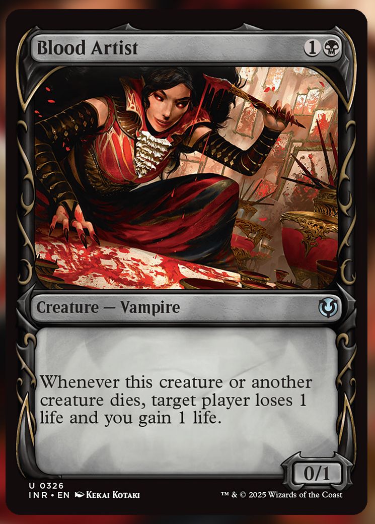 Blood Artist showcase MTG Card.