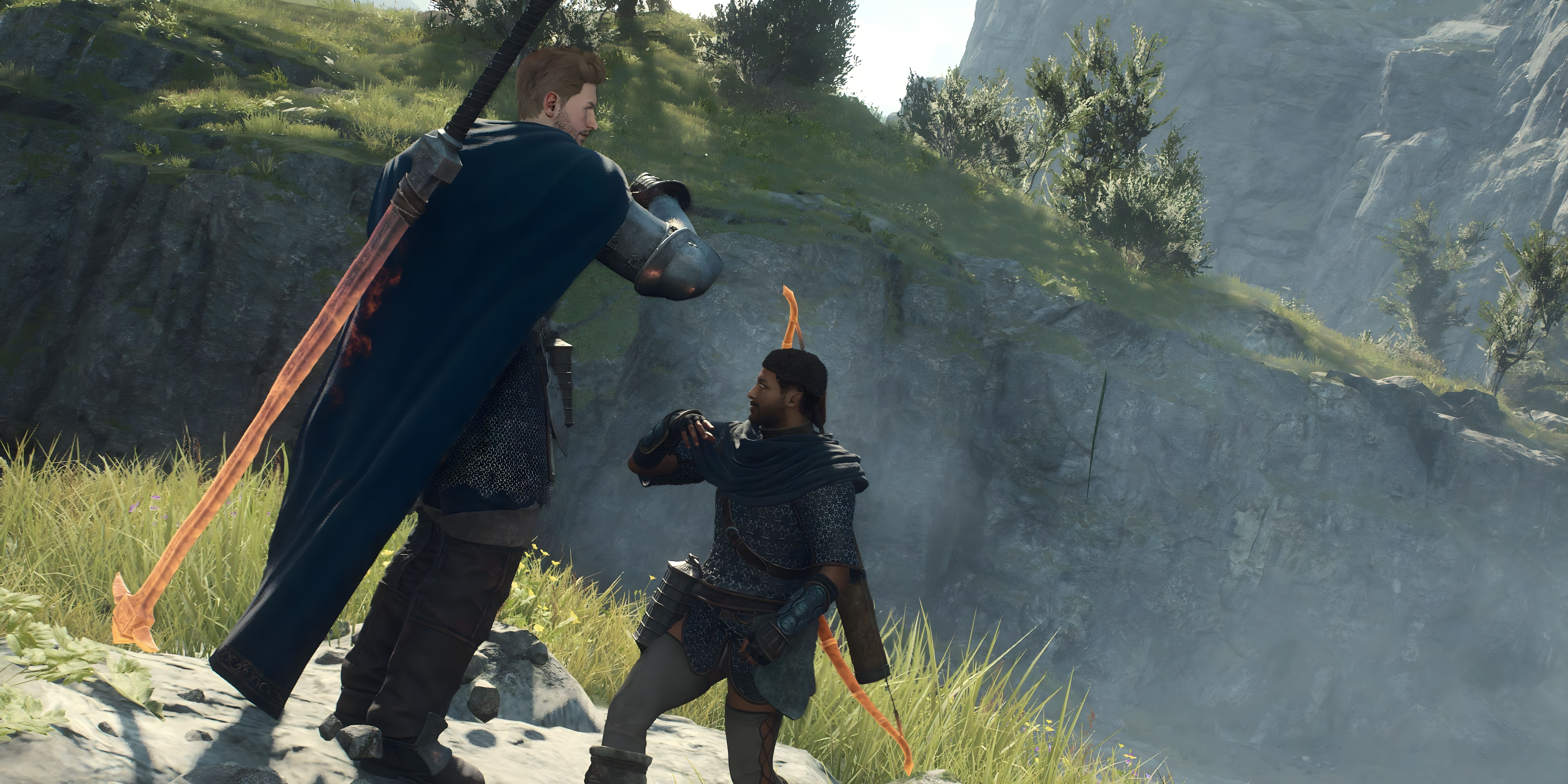 dragons dogma 2 arisen pawn high five