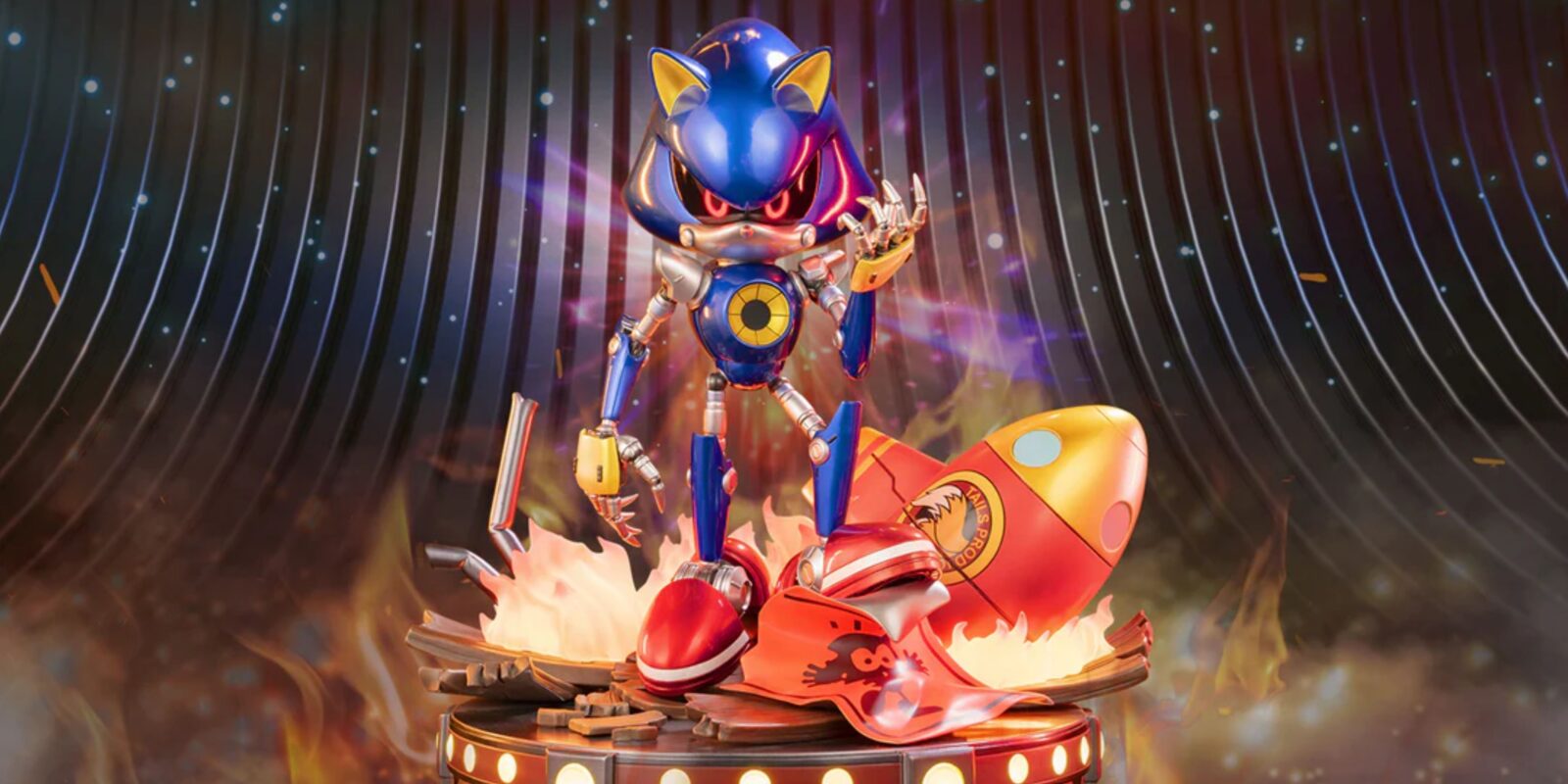 Metal Sonic's First 4 Figures Statue Gets Full Reveal, Available Now