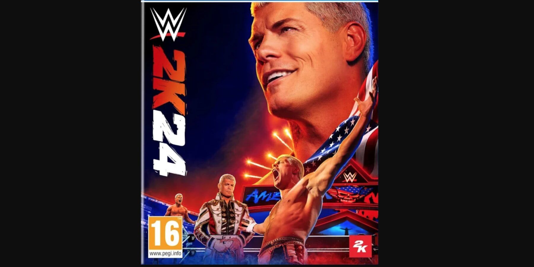 Cody Rhodes on the cover of WWE 2K24