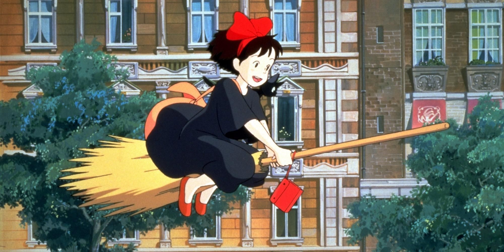 Kiki flying in Kiki's Delivery Service 