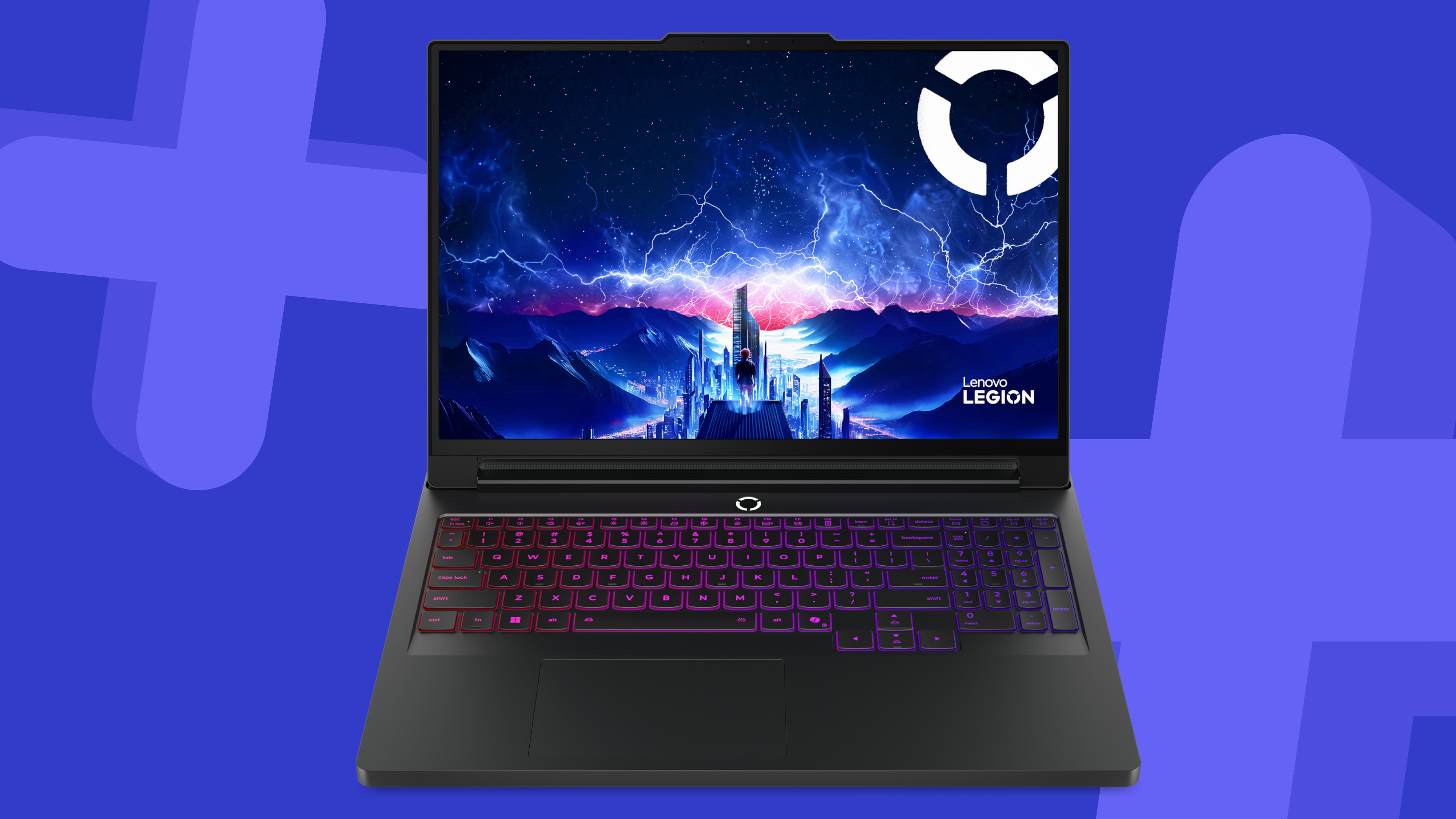 Lenovo Legion Pro 7i Gen 10 gaming laptop on a blue background