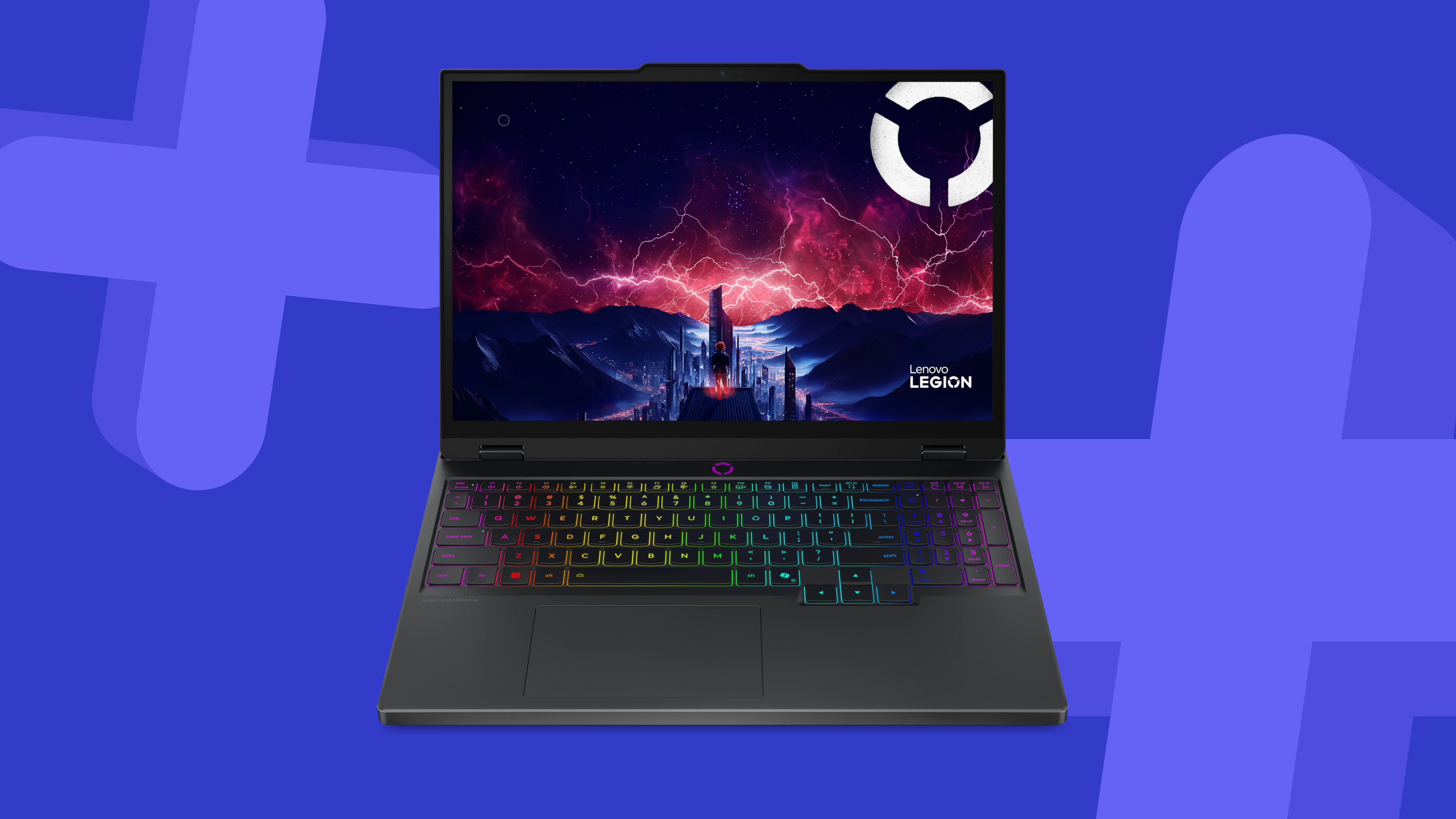 Lenovo Legion 5 Gen 10 gaming laptop on a blue background