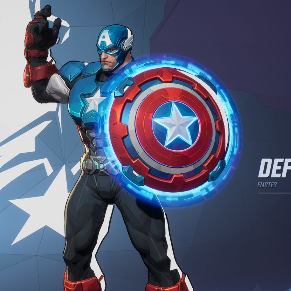 Marvel Rivals Captain America default emote.