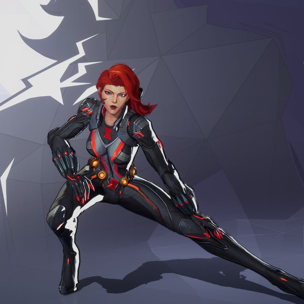 Marvel Rivals Black Widow warm up emote.